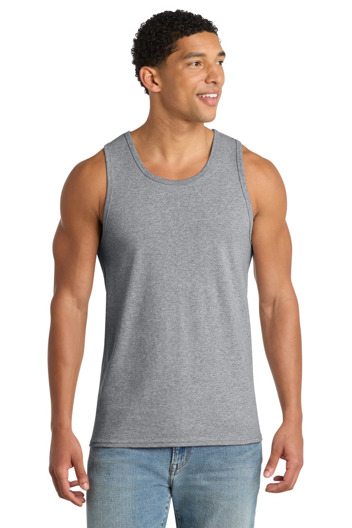 Port & Company Port & Co Core Cotton Tank Top. PC54TT in Athletic Heather