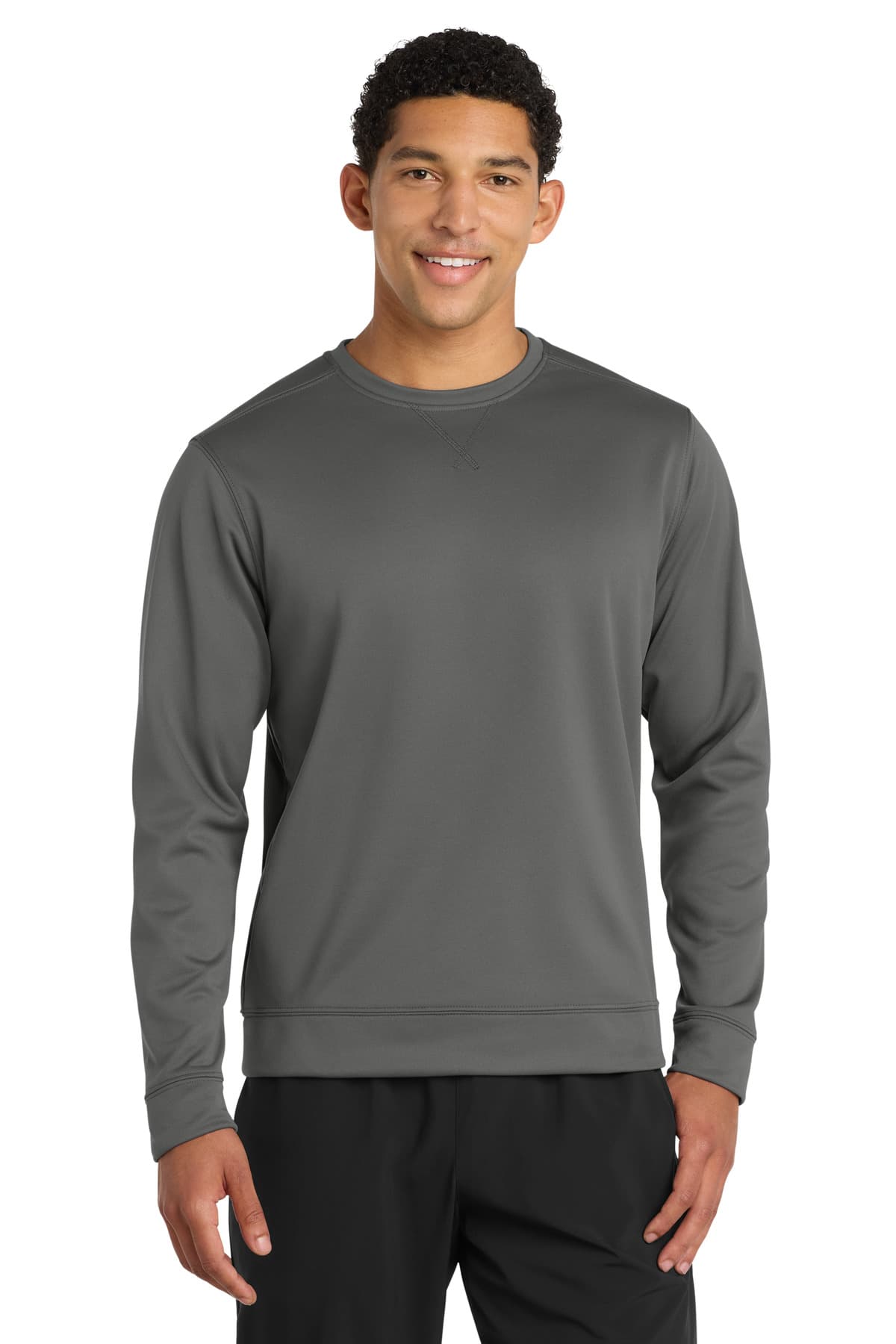Port & Company Port & Co Performance Fleece Crewneck Sweatshirt. PC590 in Charcoal
