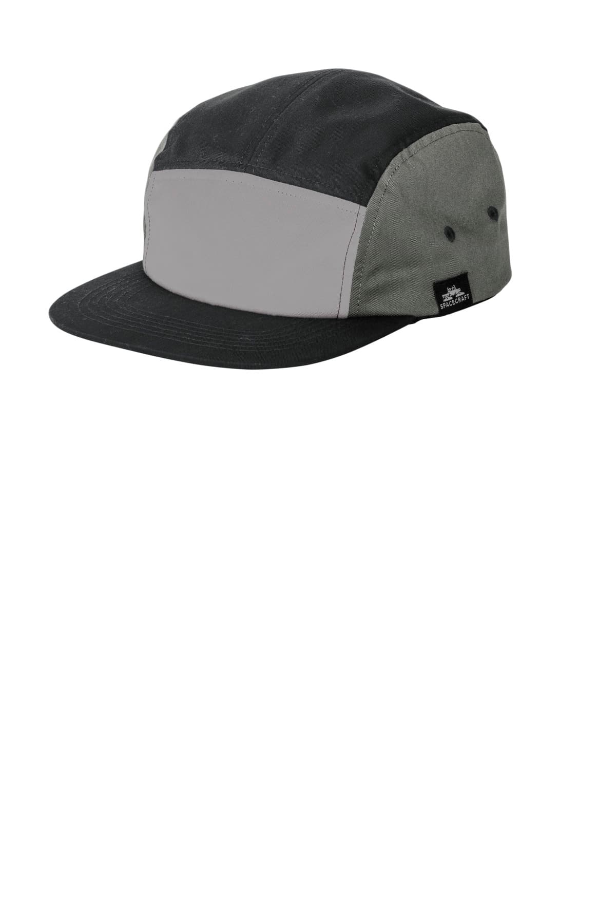 Spacecraft LIMITED EDITION Spacecraft Colorblock Cap SPC6 in Black/ Charcoal/ Gray