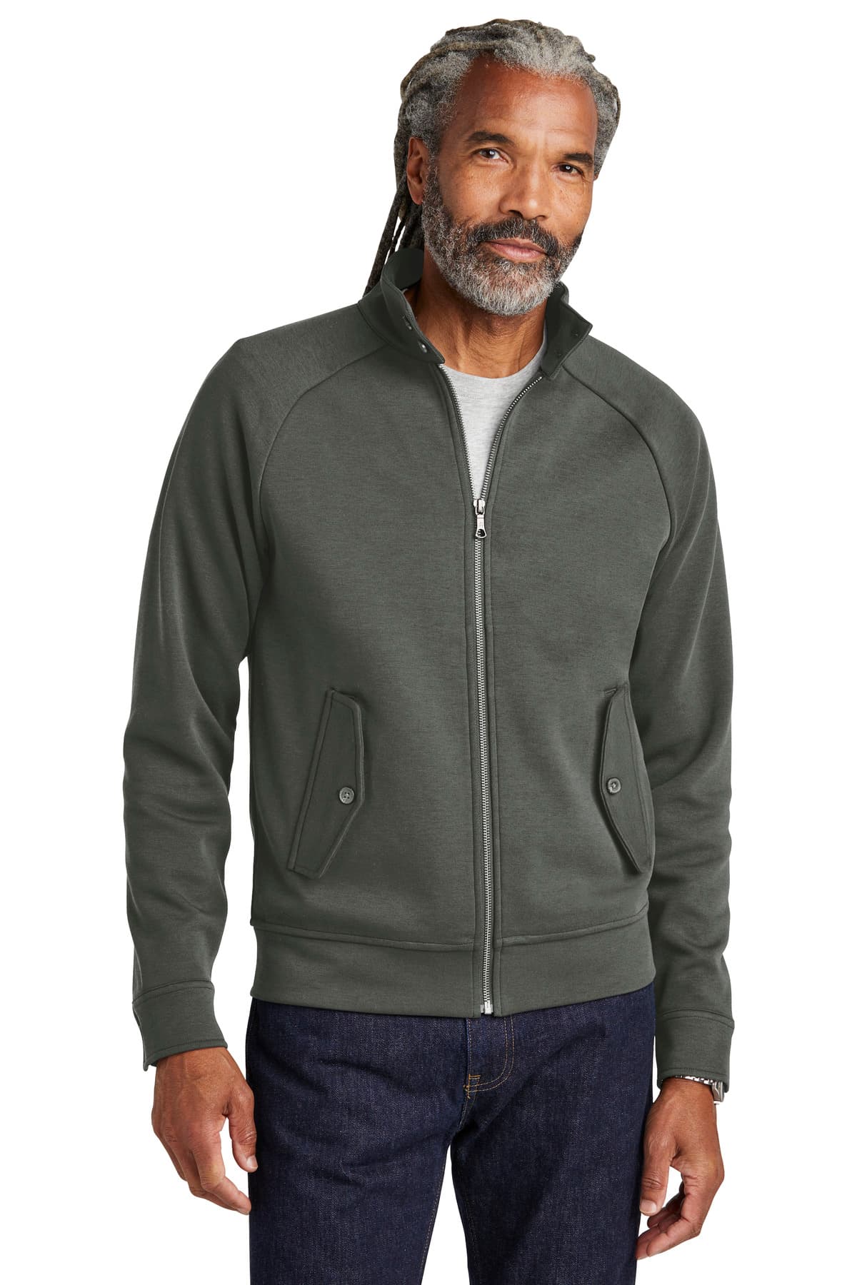 Brooks Brothers Brooks Brothers Double-Knit Full-Zip BB18210