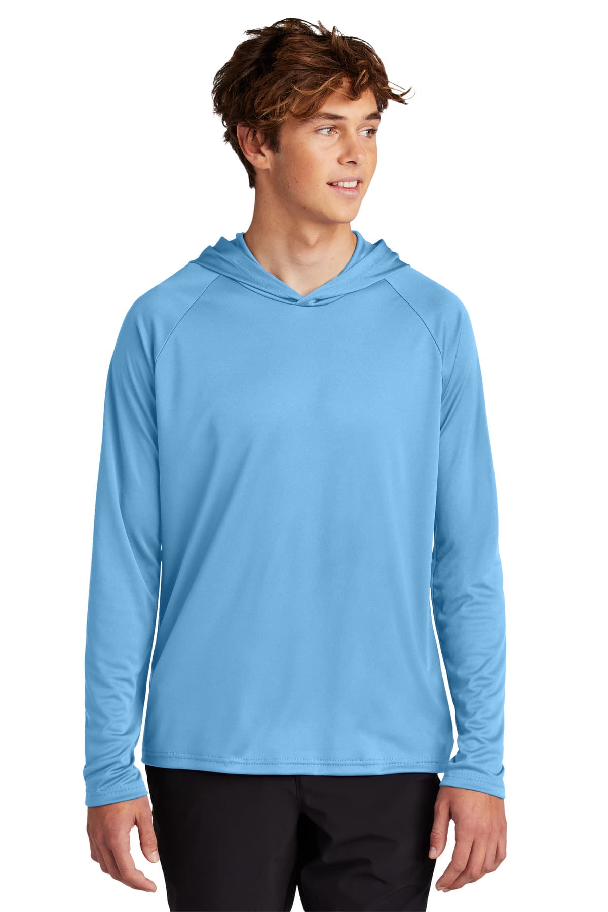Port & Company Port & Co Performance Pullover Hooded Tee PC380H in Carolina Blue