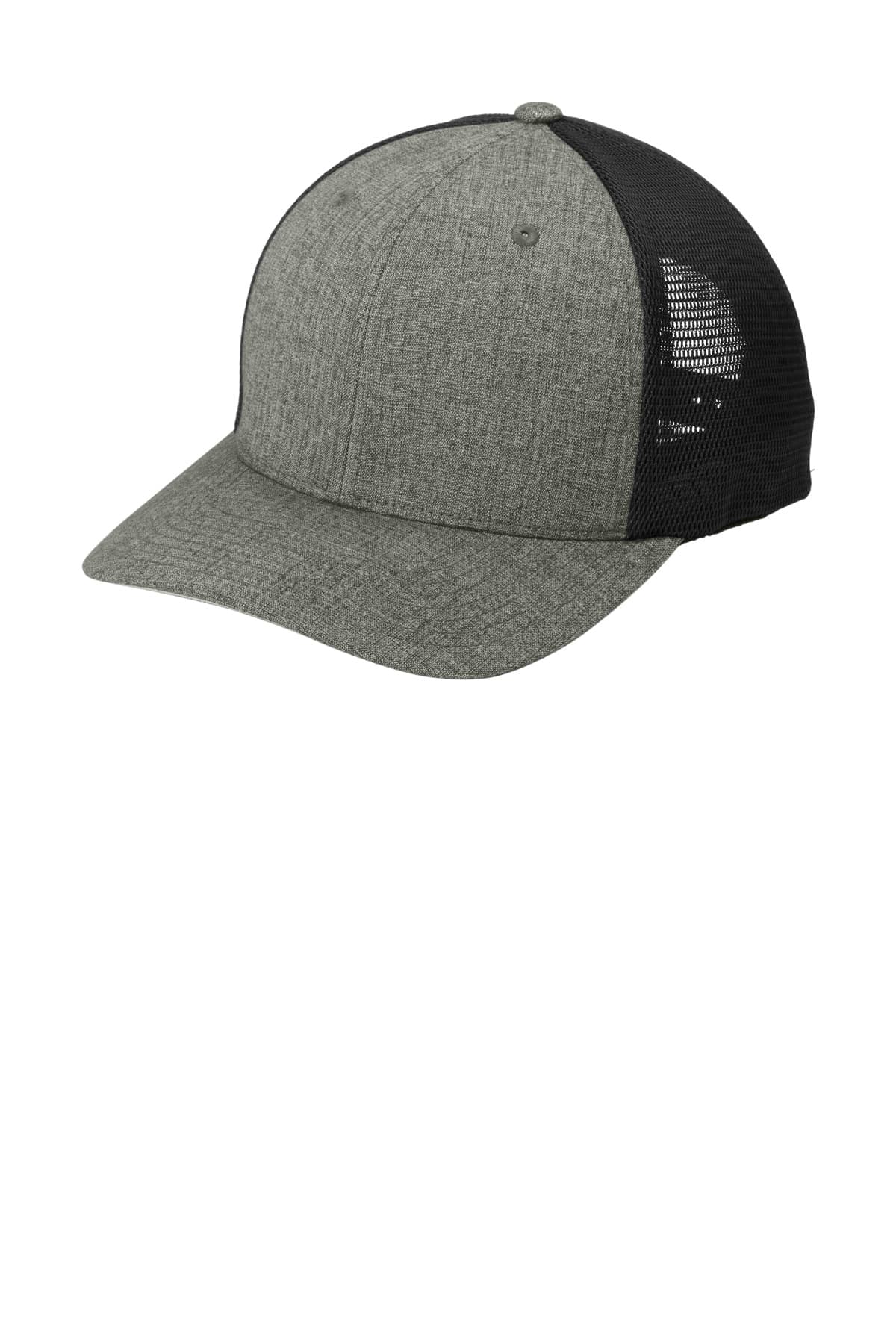 Port Authority Port Authority Flexfit 110 Mesh Cap C110 in Heather Graphite/ Black