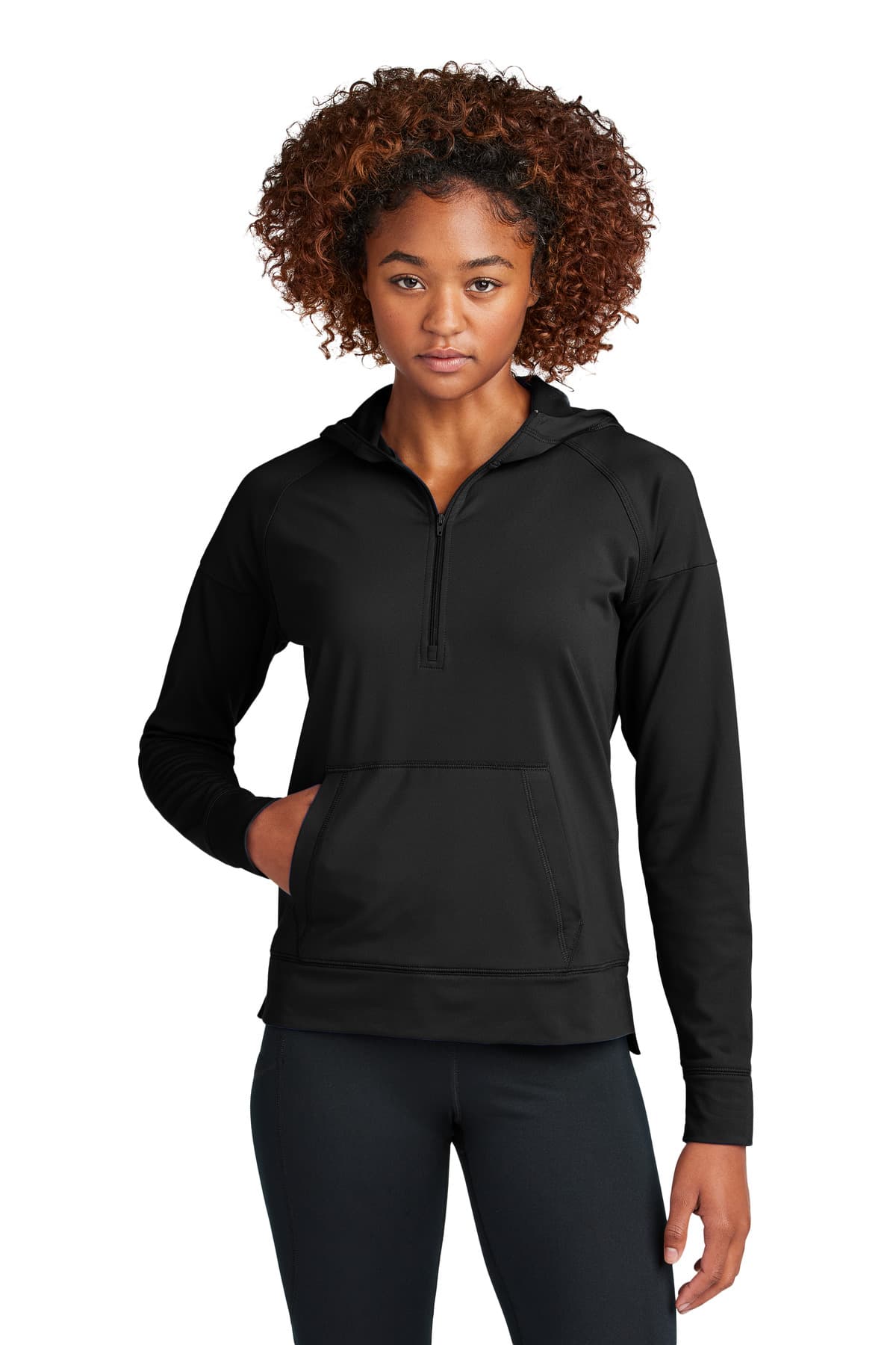 Sport-Tek Sport-Tek Women's Sport-Wick Stretch 1/2-Zip Hoodie LST856