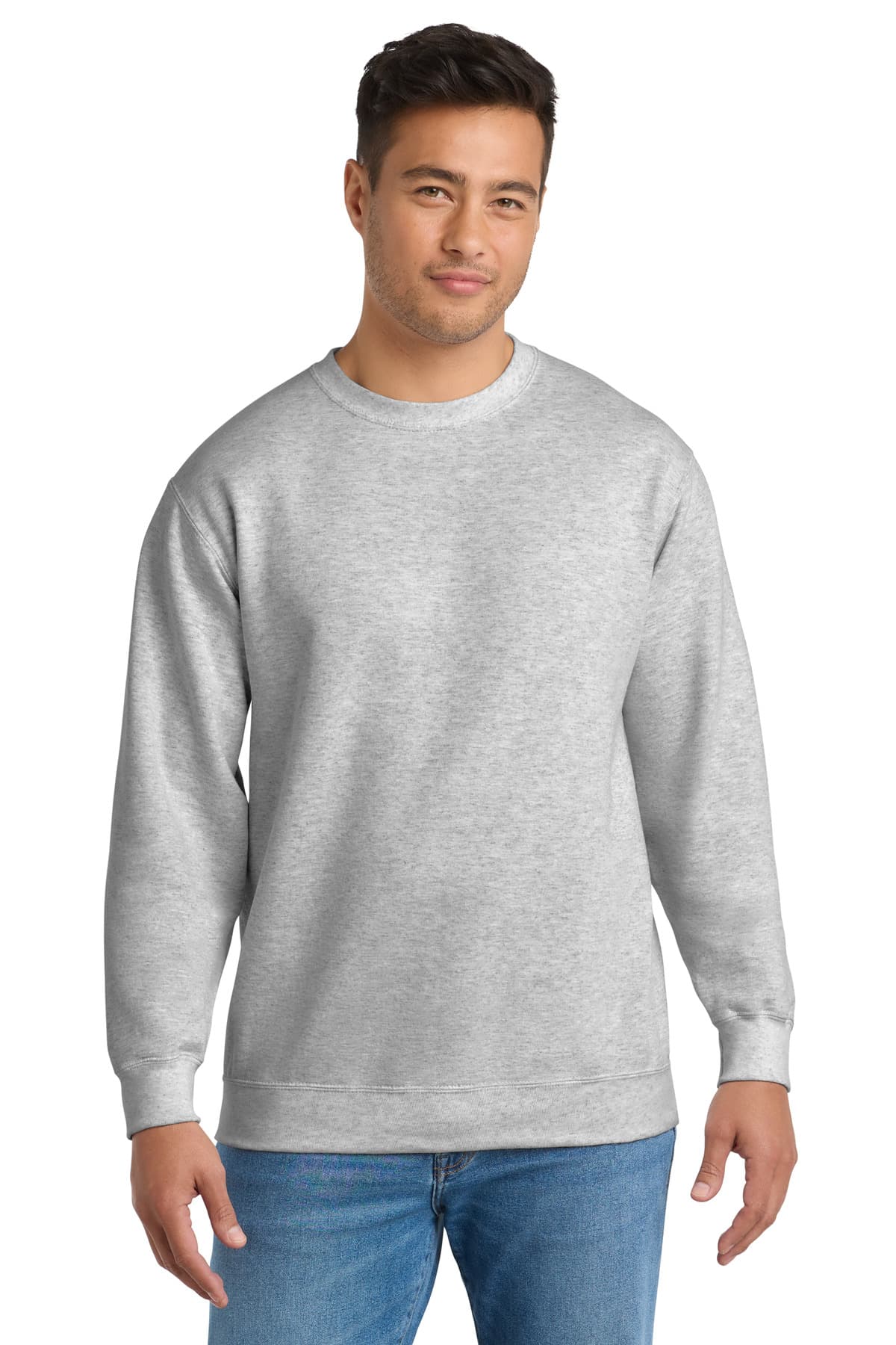 Port & Company Port & Co Tall Essential Fleece Crewneck Sweatshirt. PC90T in Ash