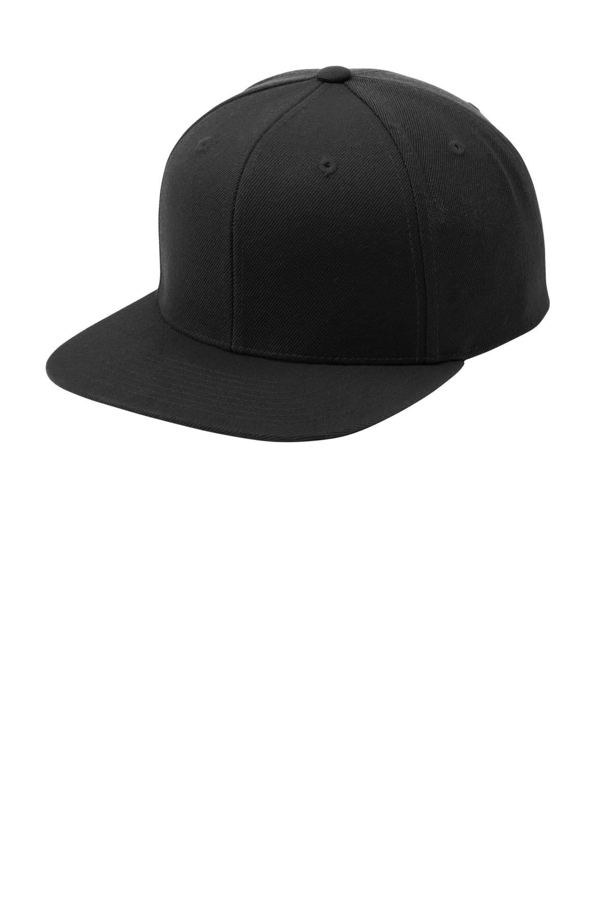Sport-Tek Sport-Tek YP Classics Flat Bill Snapback Cap. STC19 in Black