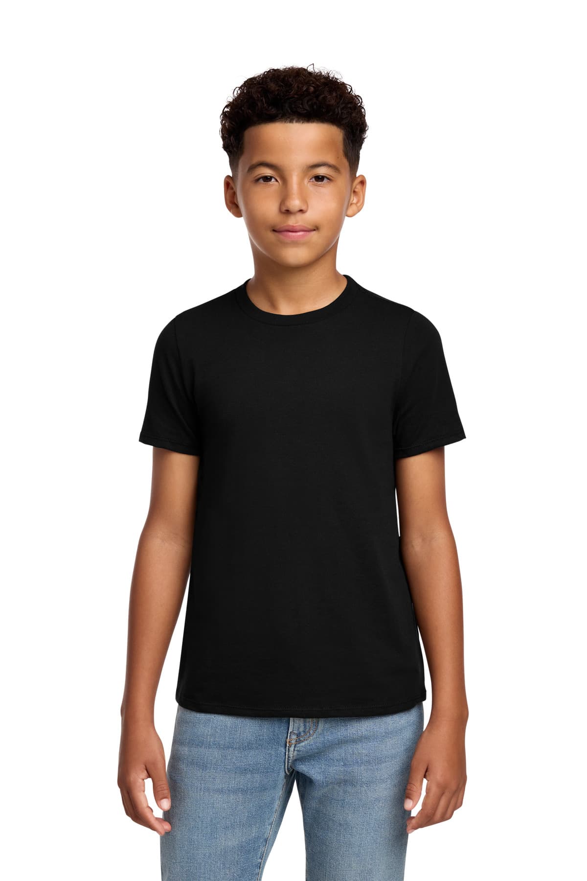 District District Youth Perfect Blend CVC Tee DT108Y in Black