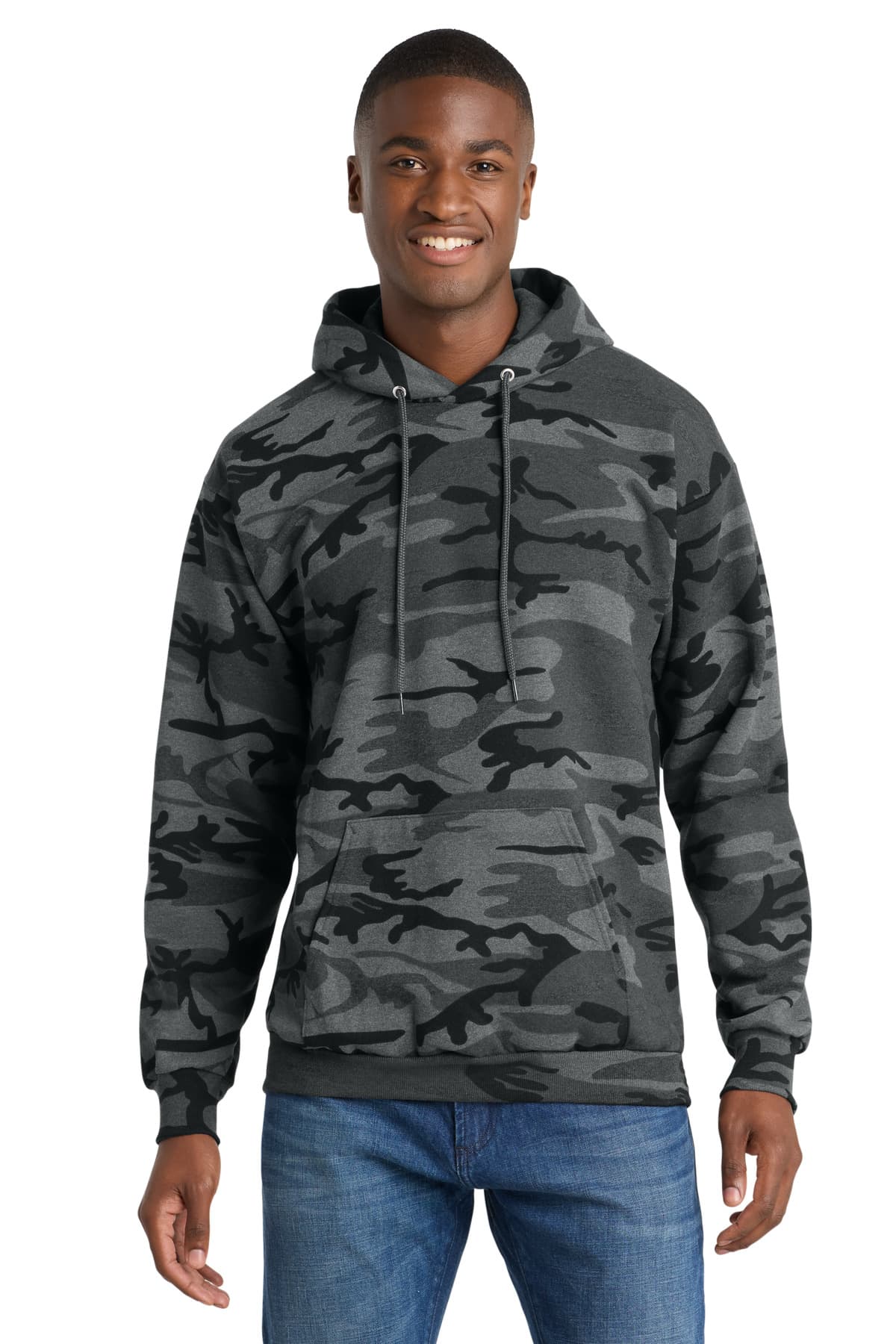 Port & Company Port & Co Core Fleece Camo Pullover Hooded Sweatshirt. PC78HC