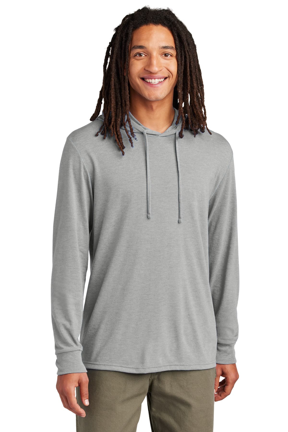 AllMade Allmade Unisex Tri-Blend Hoodie Tee AL6003 in Aluminum Grey