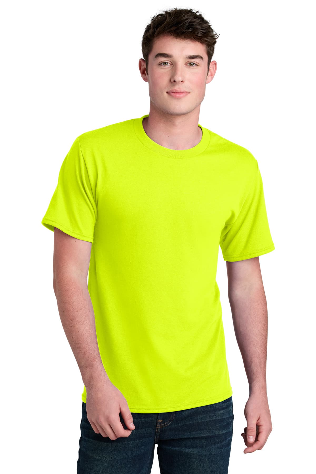 Port & Company Port & Co Core Blend Recycled Tee PC01 in S. Green