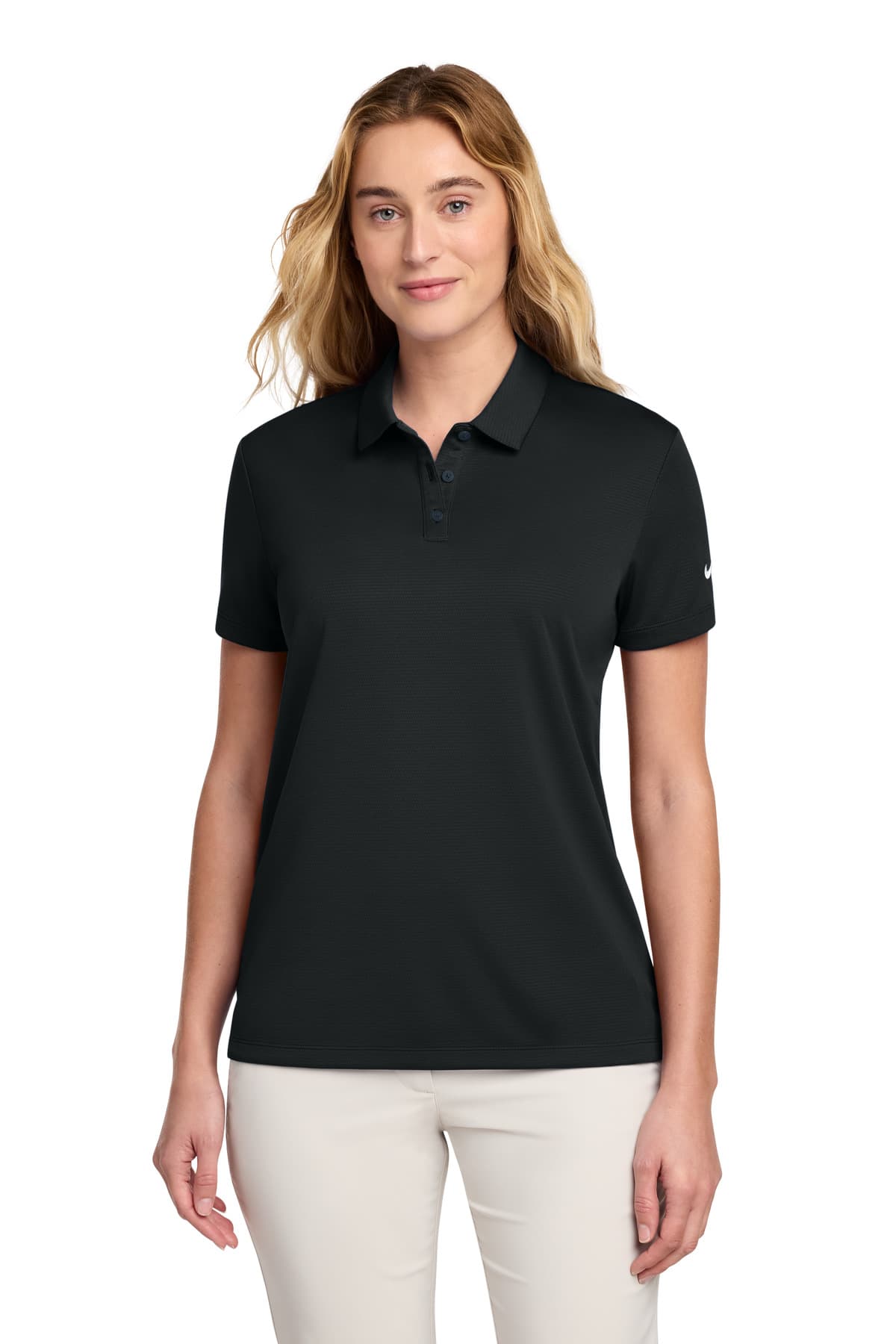 Nike Nike Women's Dry Essential Solid Polo NKBV6043 in Black
