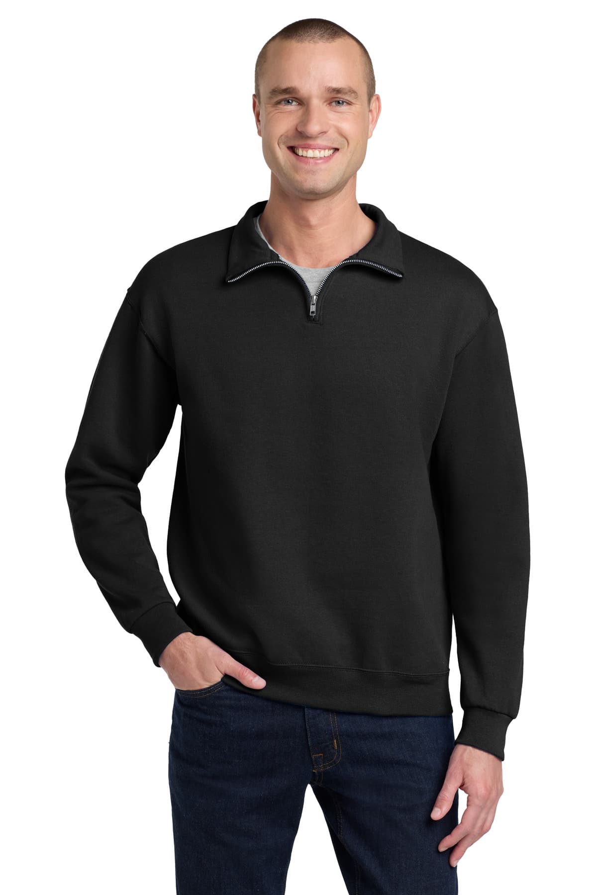 Jerzees Jerzees - NuBlend 1/4-Zip Cadet Collar Sweatshirt. 995M