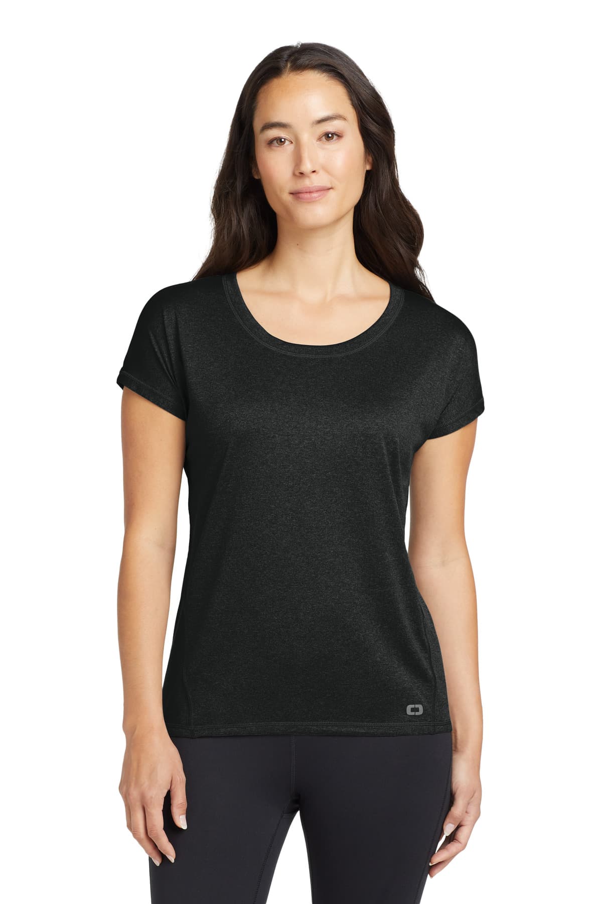 OGIO OGIO Women's Pulse Dolman Tee LOE324 in Blacktop