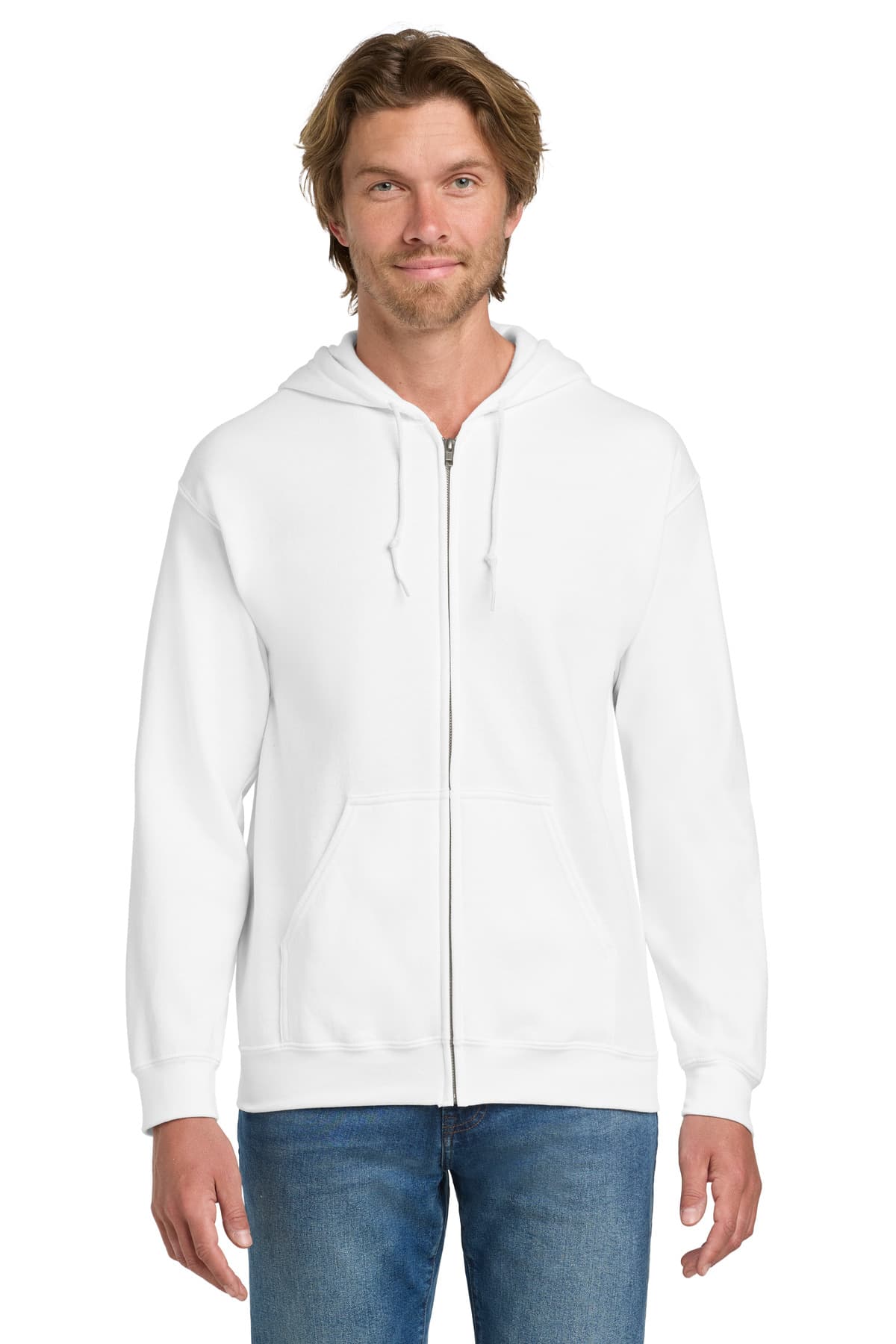 Gildan Gildan - Heavy Blend Full-Zip Hooded Sweatshirt. 18600 in White