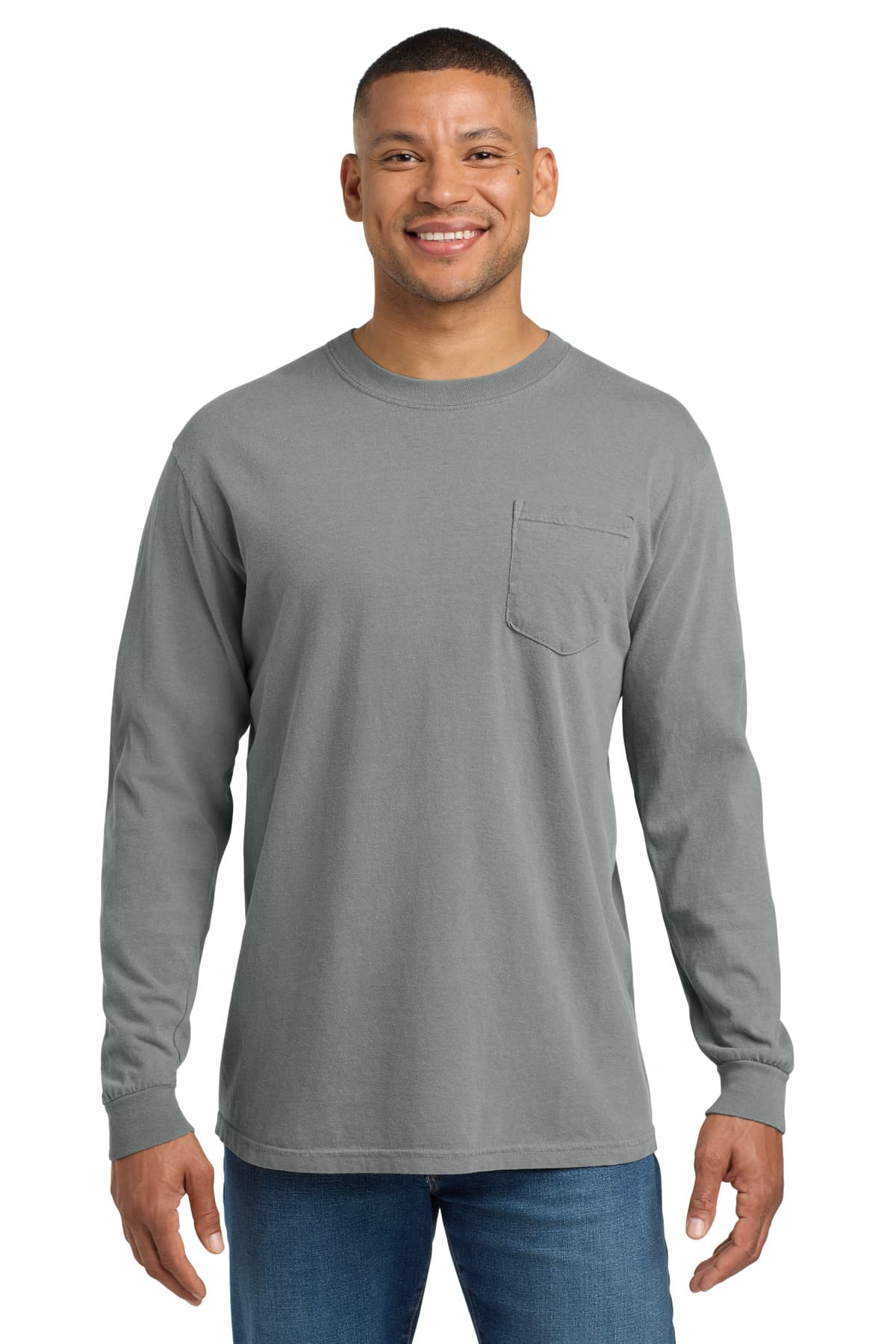 Comfort Colors COMFORT COLORS Heavyweight Ring Spun Long Sleeve Pocket Tee. 4410