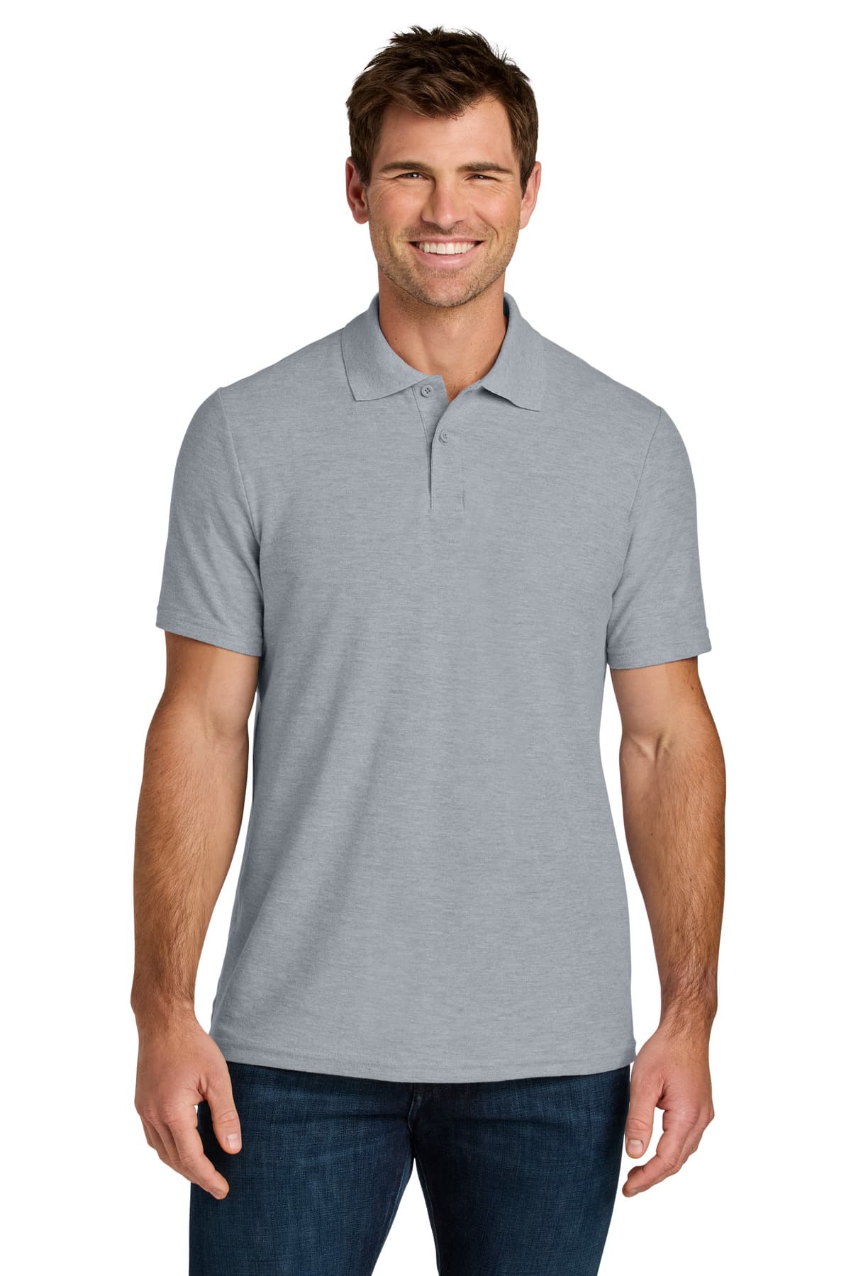 Gildan Gildan Softstyle Pique Polo 64800 in Ring Spun Sport Grey