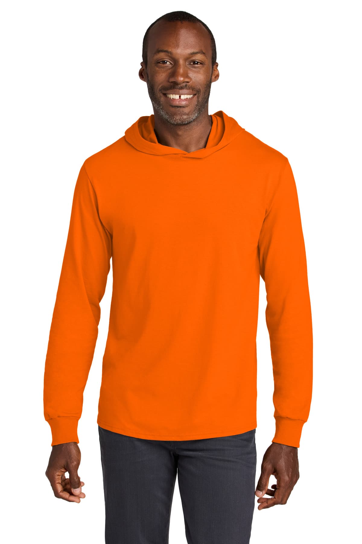 Jerzees Jerzees Classics Unisex Cotton Long Sleeve Hooded T-Shirt 363LH