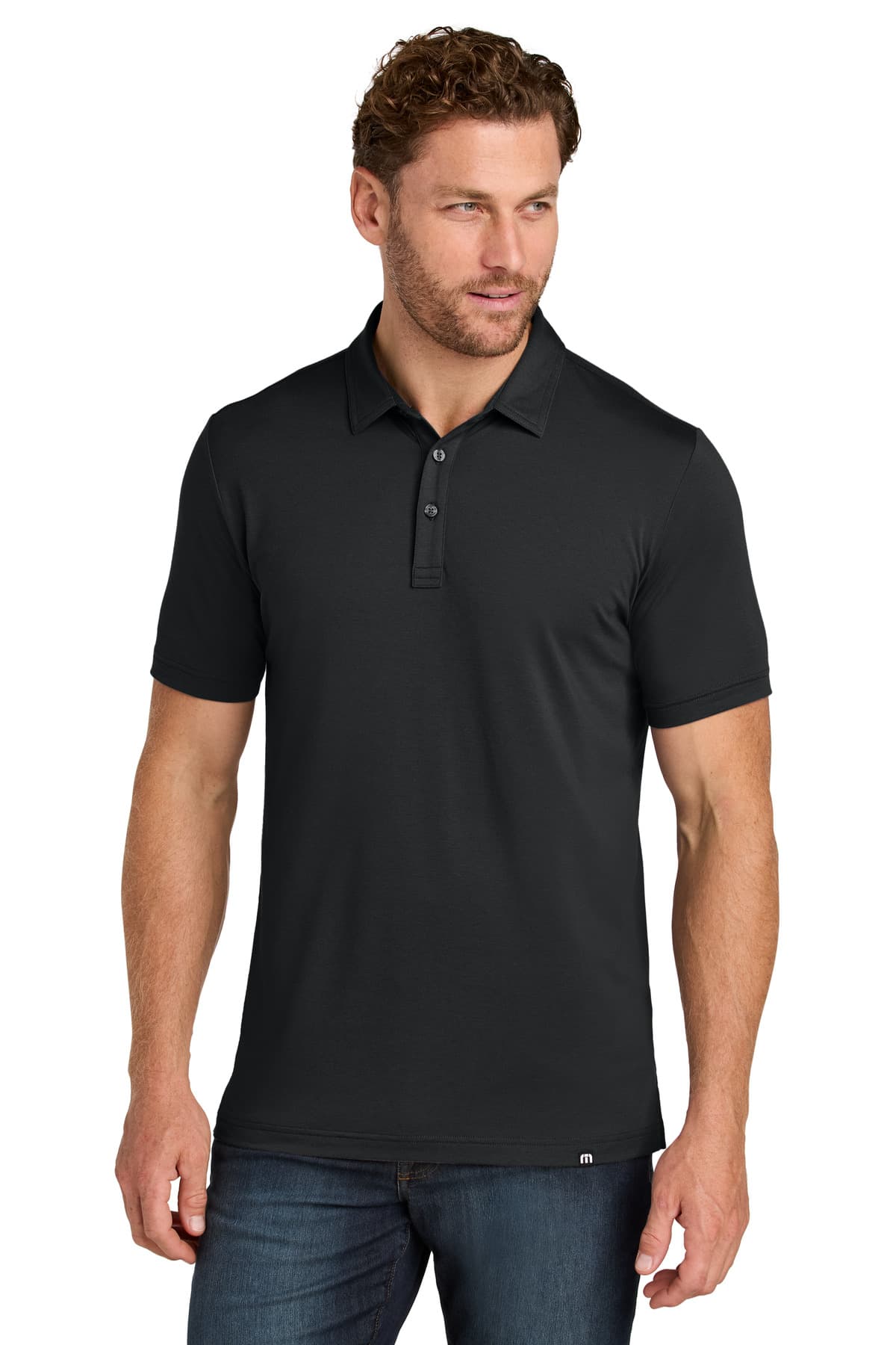 TravisMathew TravisMathew Glenview Solid Polo TMA41461 in Black