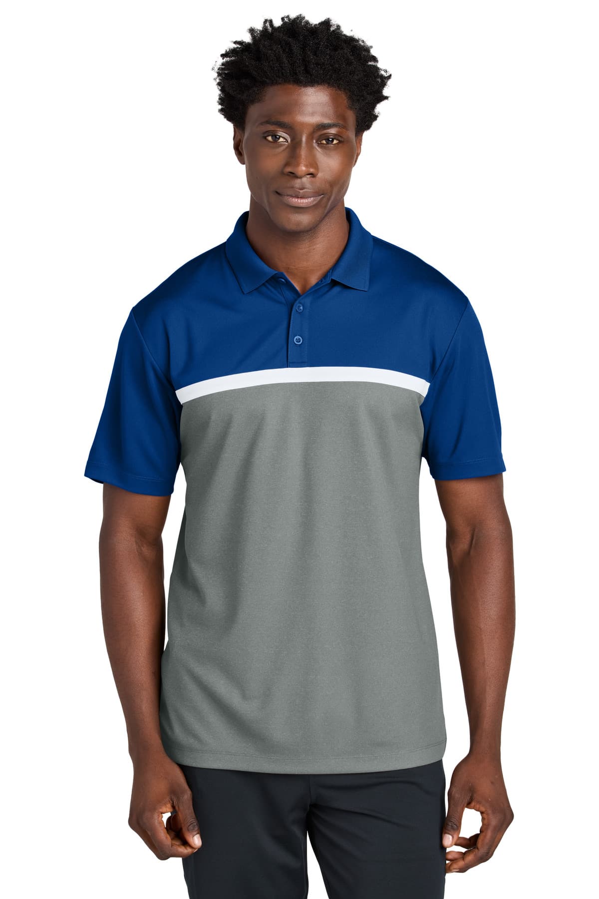 Sport-Tek Sport-Tek UV Micropique Colorblock Polo ST741