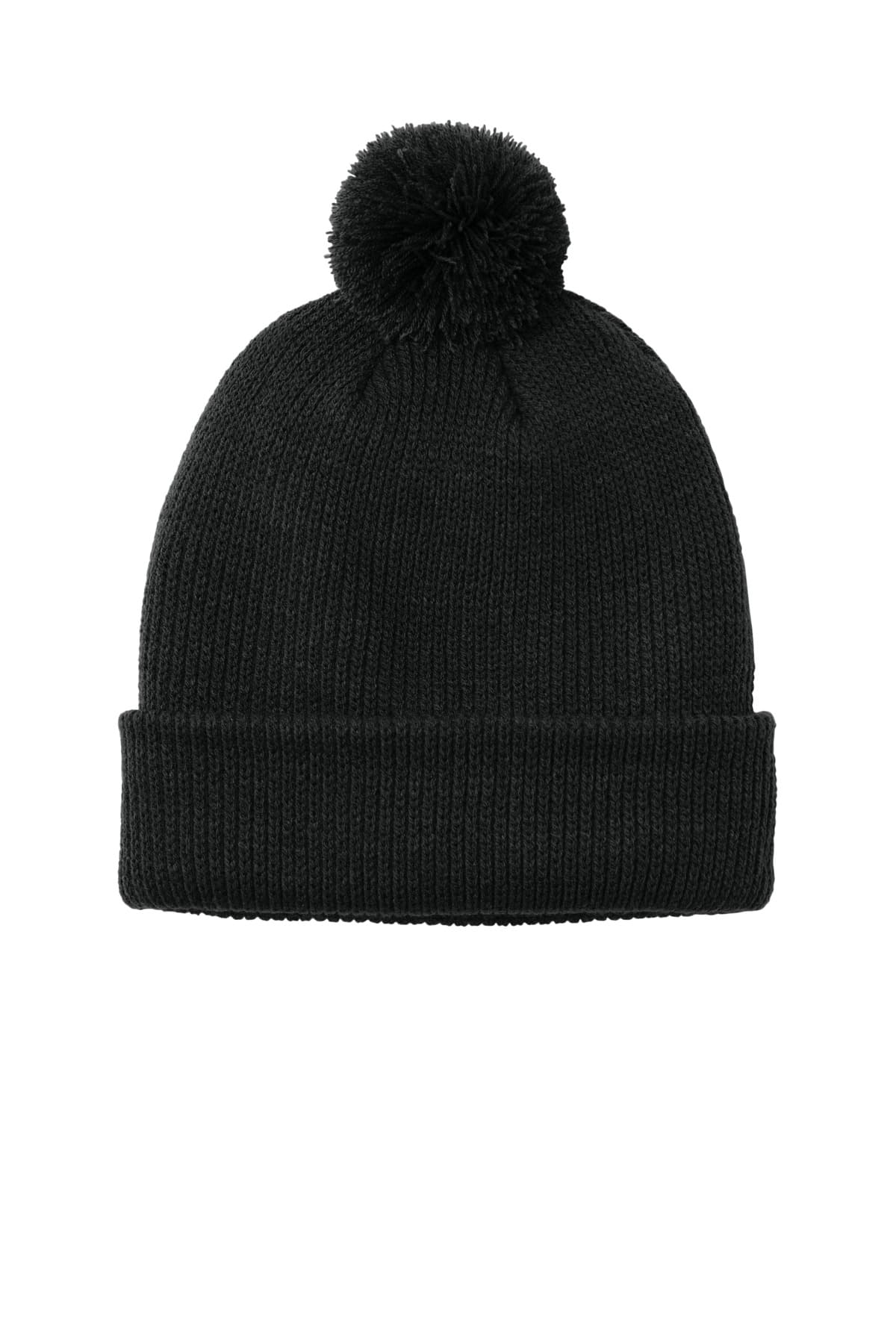 Port Authority Port Authority Cozy Pom Beanie C978 in Deep Black