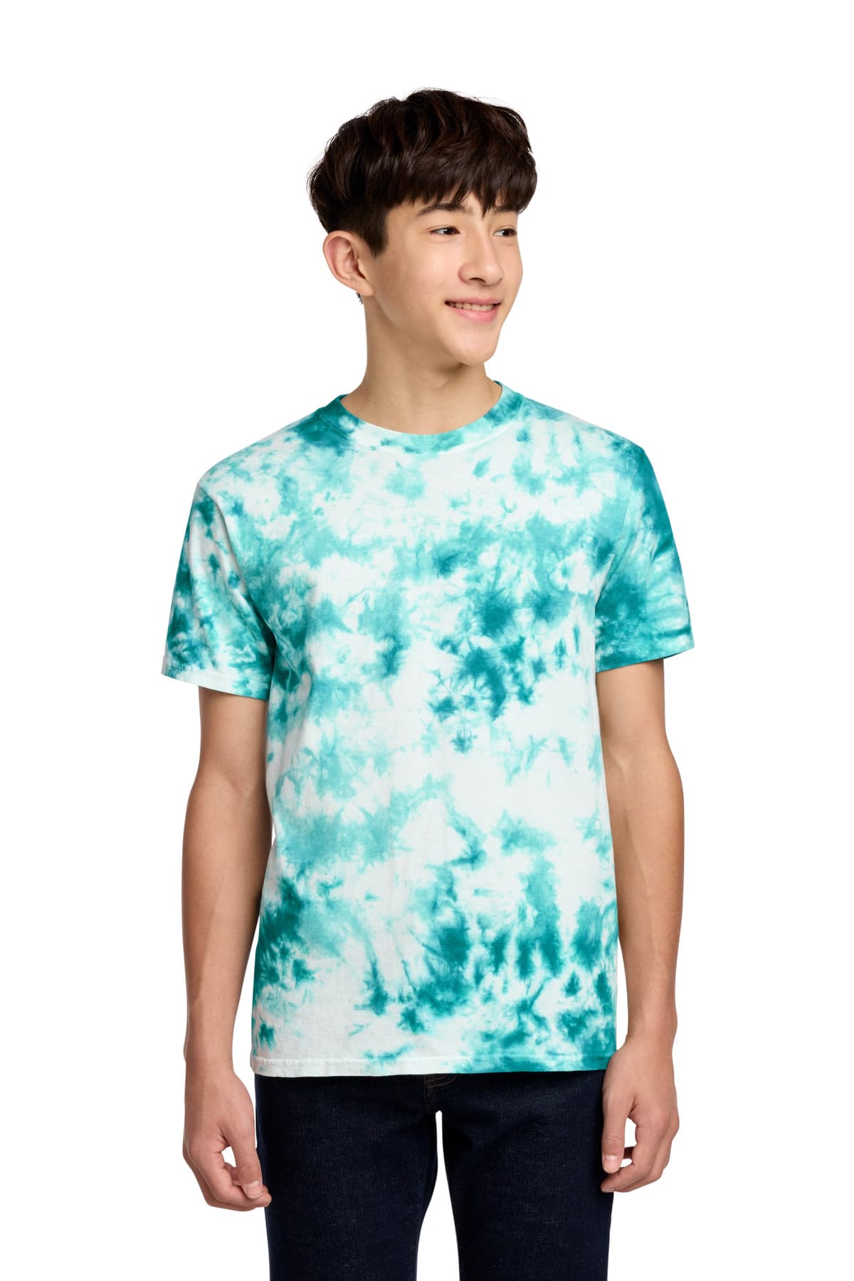 Port & Company Port & Co Youth Crystal Tie-Dye Tee PC145Y in Teal