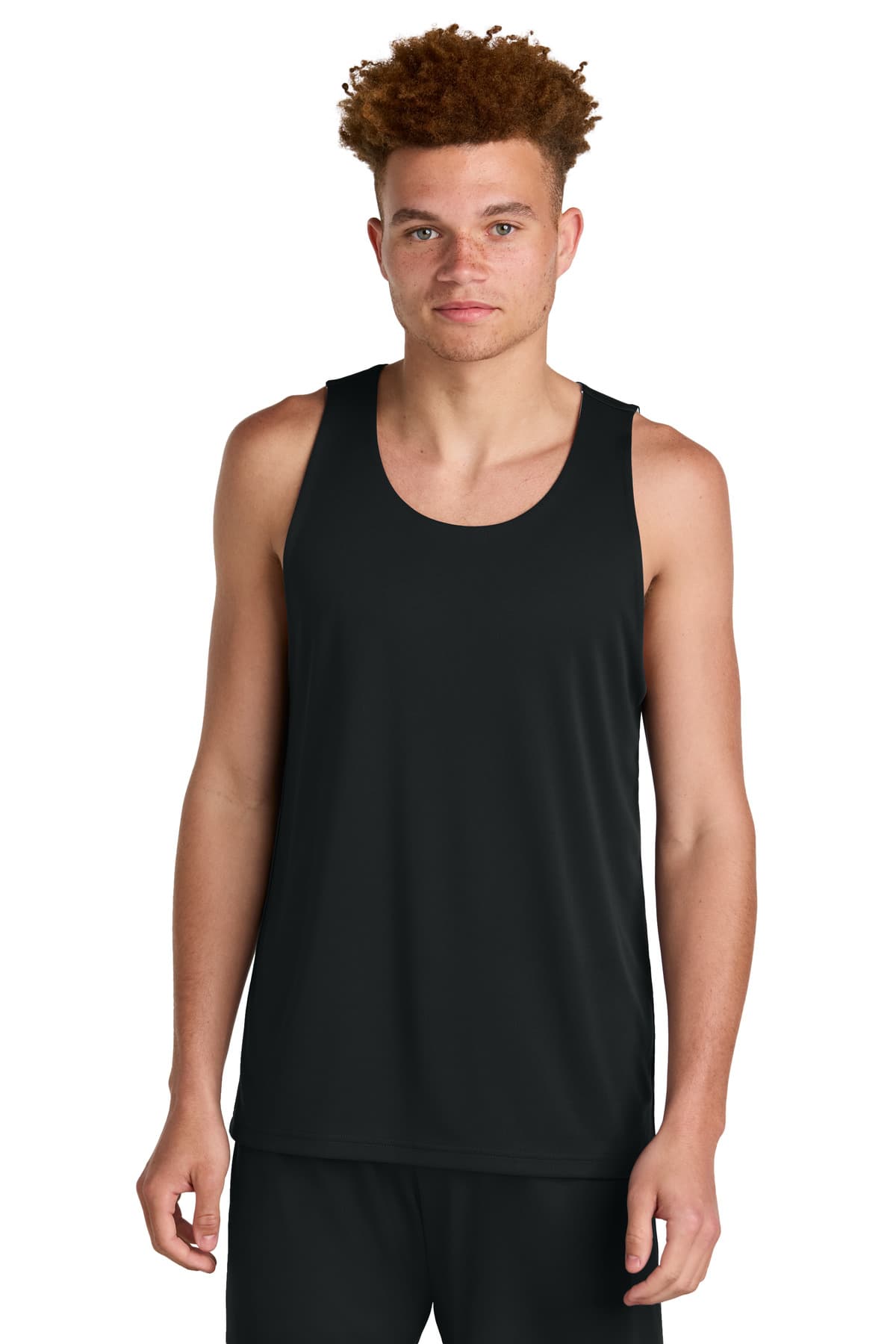 Sport-Tek Sport-Tek PosiCharge Competitor Rev Tank ST551 in Black/ White