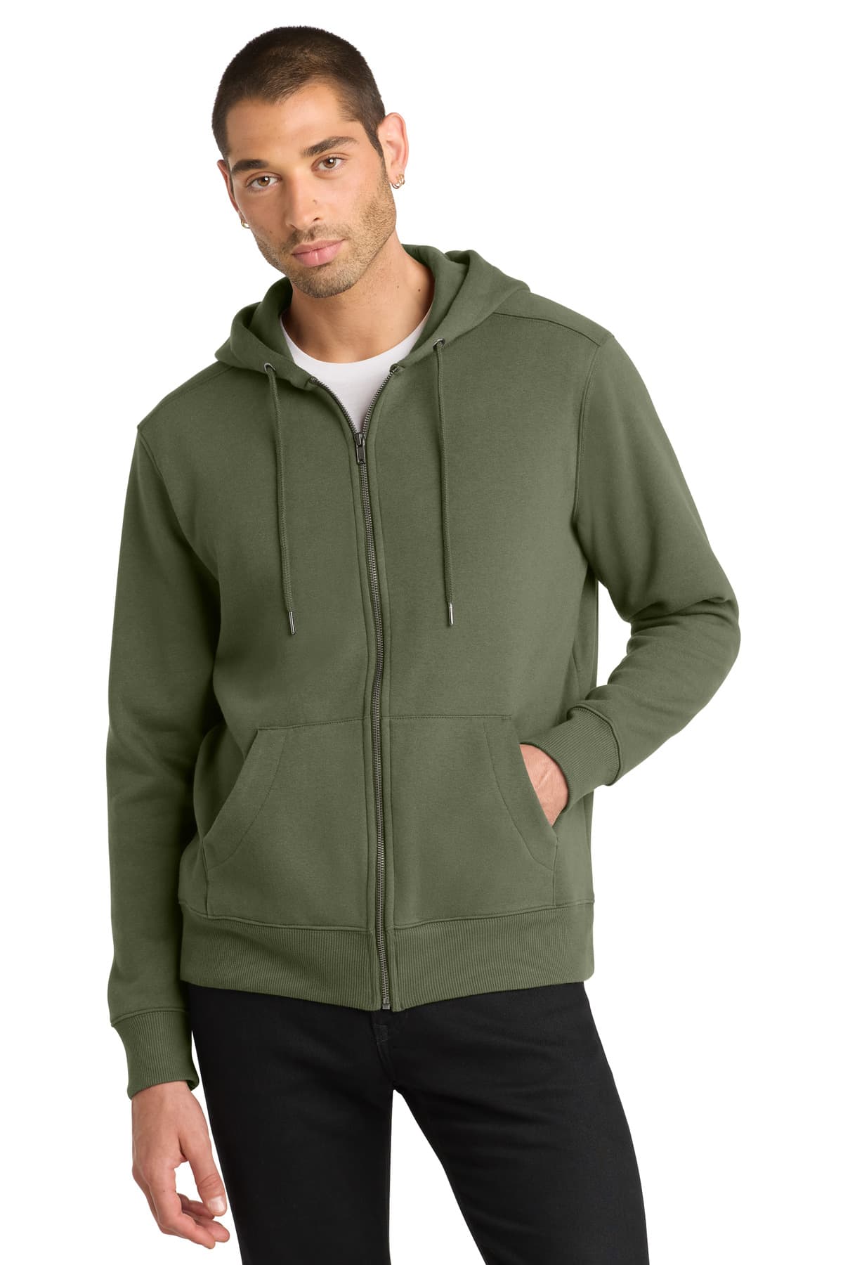 District District Perfect Weight Fleece Full-Zip Hoodie DT1103