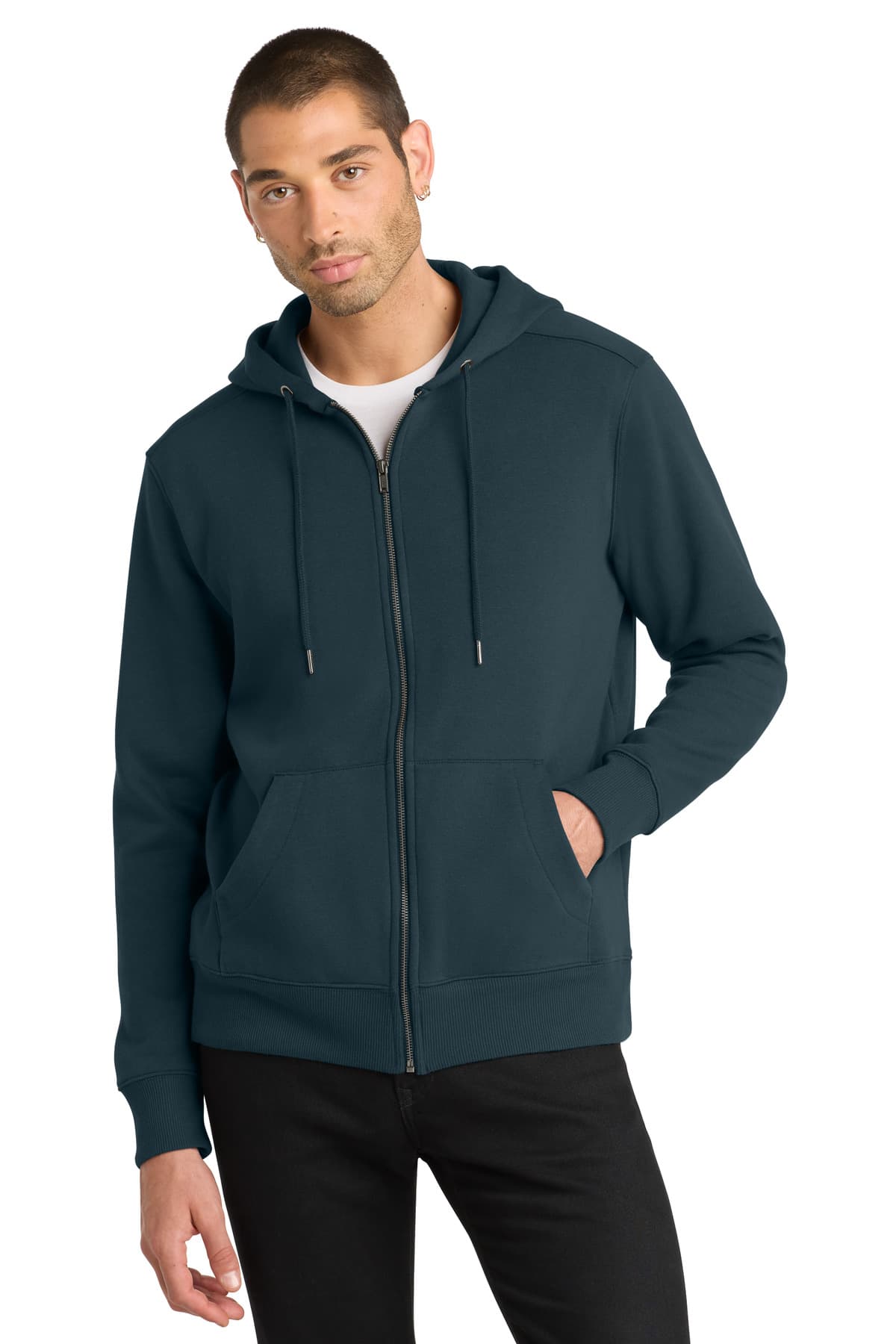 District District Perfect Weight Fleece Full-Zip Hoodie DT1103