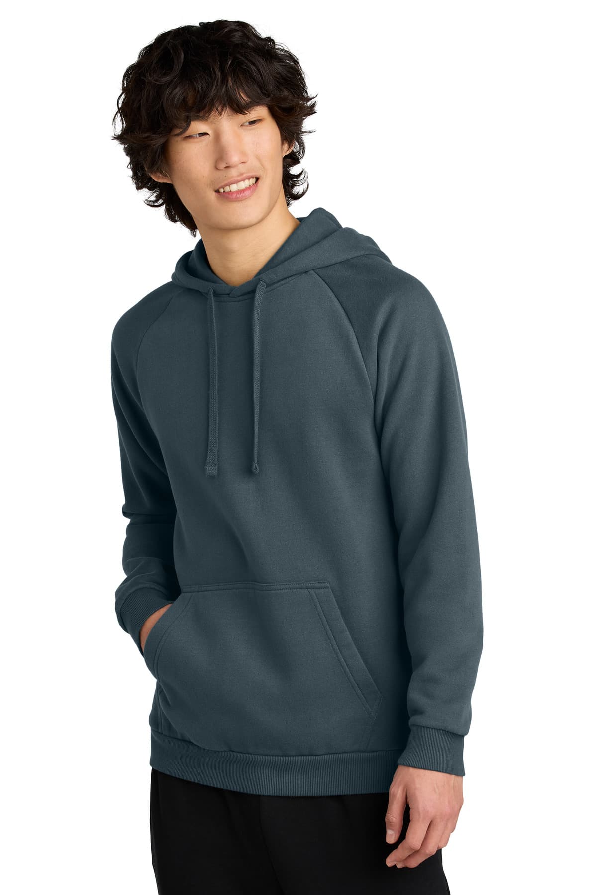 District District Cloud Fleece Hoodie DT7800 in Deep Steel Blue