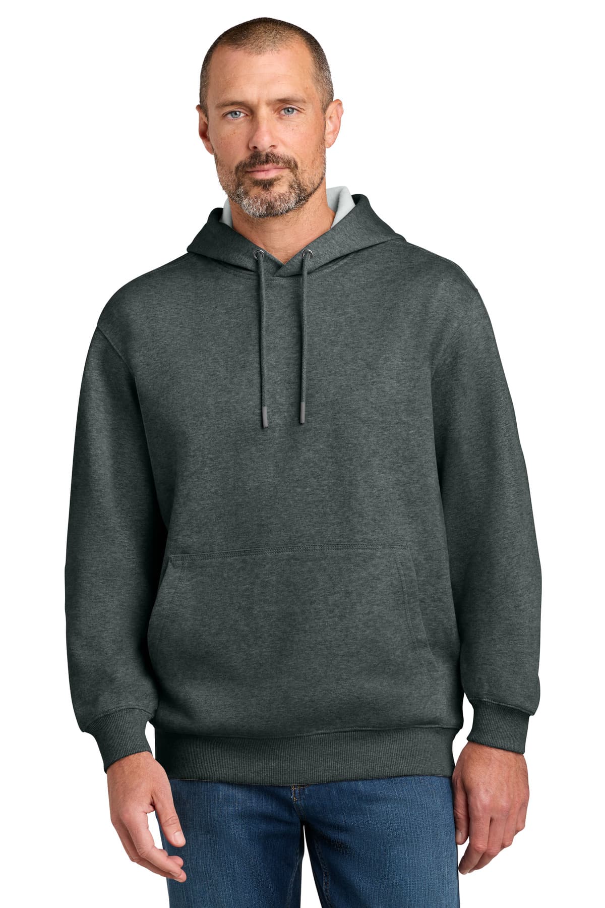 CornerStone CornerStone Tough Fleece Pullover Hoodie CSF630 in Charcoal Heather