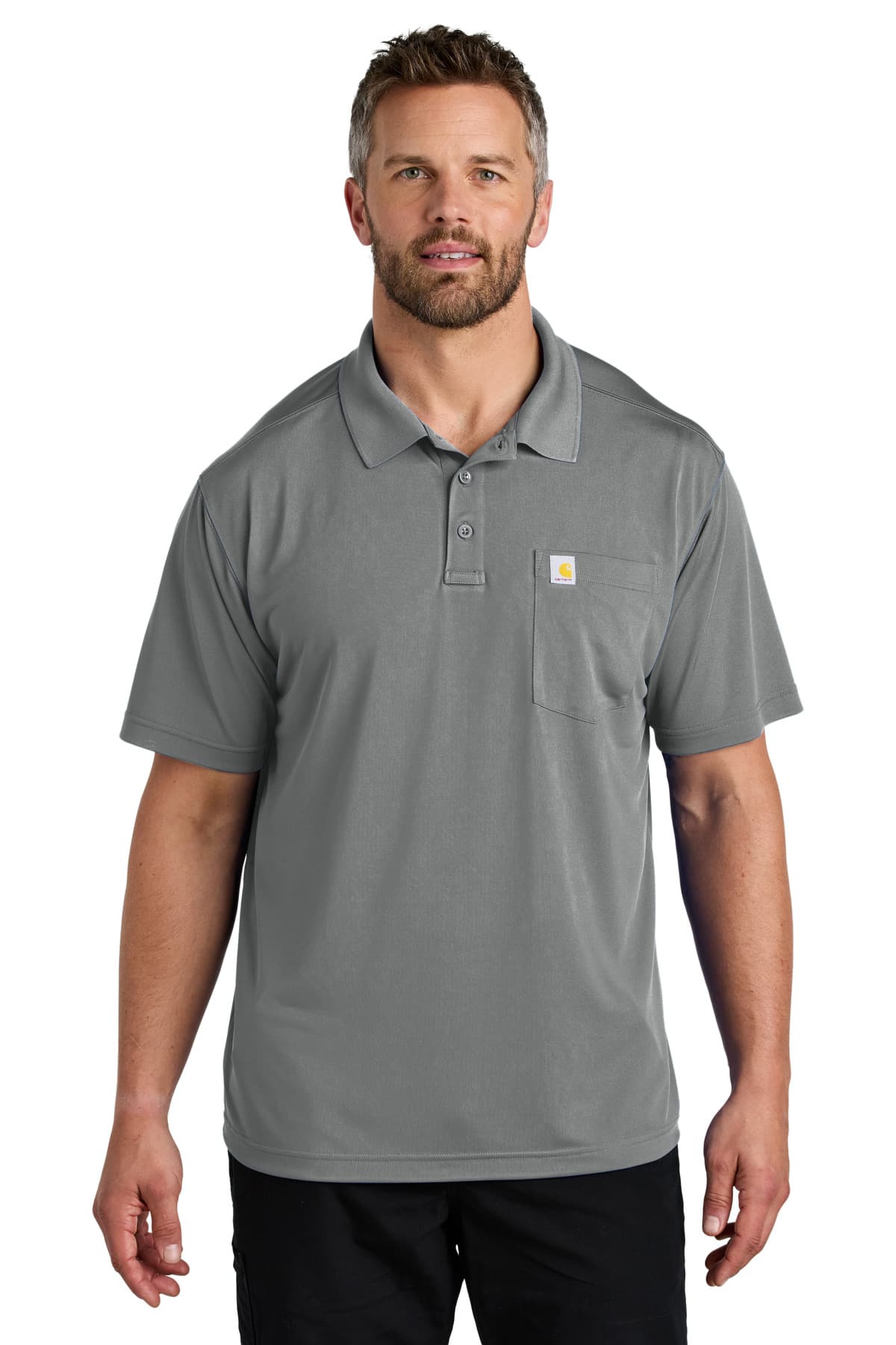 Carhartt Carhartt Force Snag-Resistant Pocket Polo CT106880 in Asphalt Grey