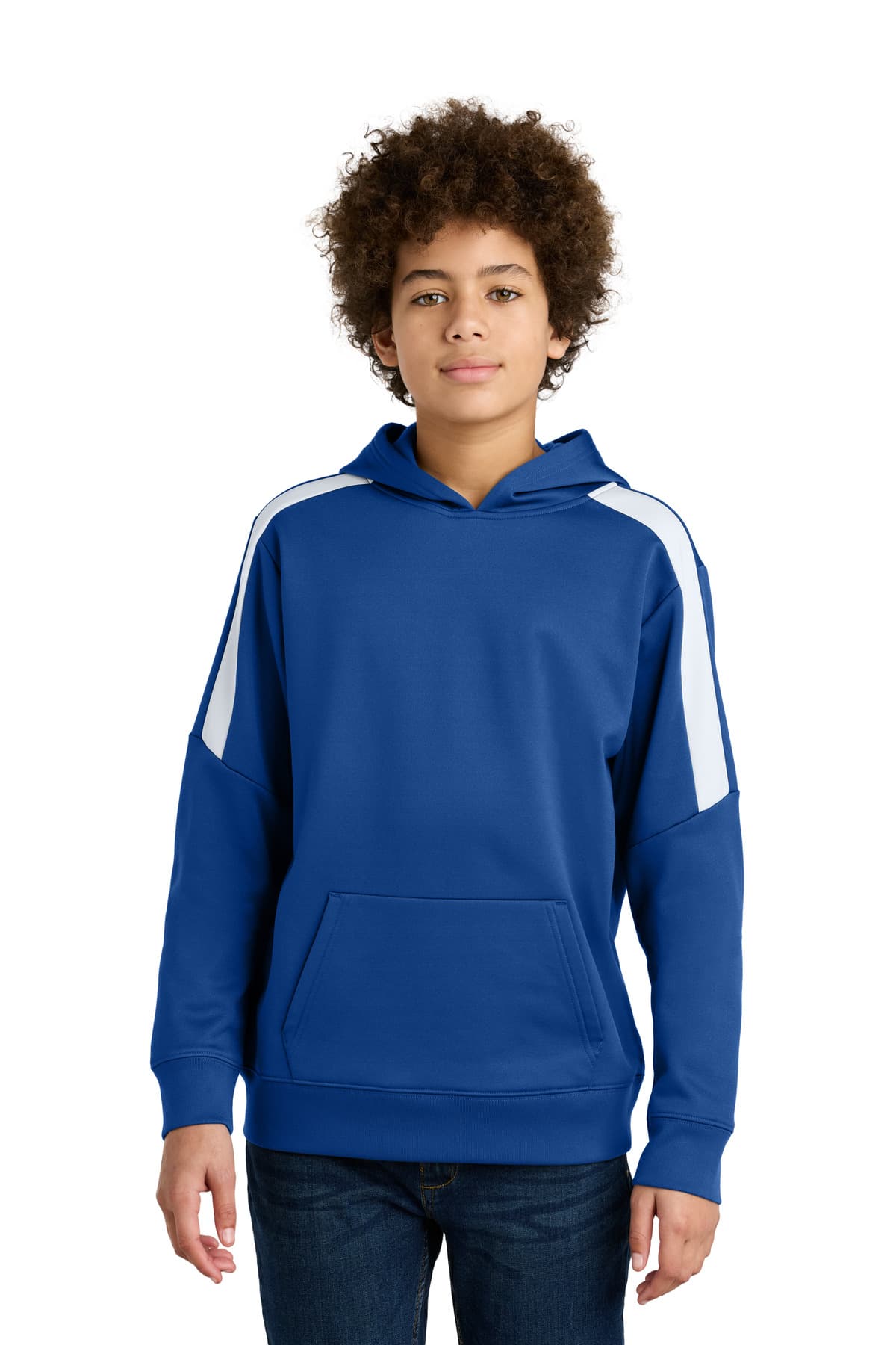 Sport-Tek Sport-Tek Youth Sport-Wick Fleece United Pullover Hoodie YST255
