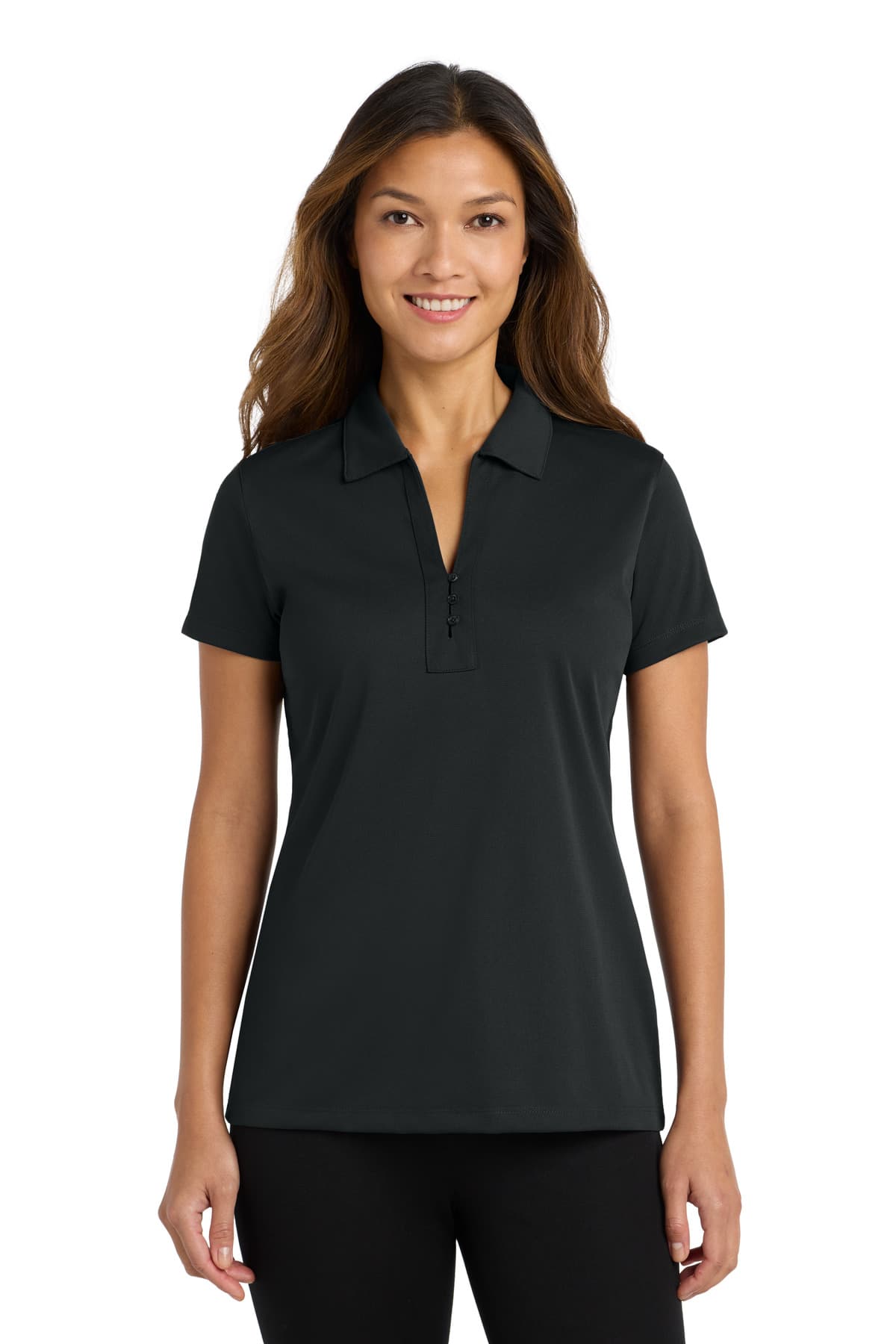 Port Authority Port Authority Women's Tech Pique Polo. L527 in Black