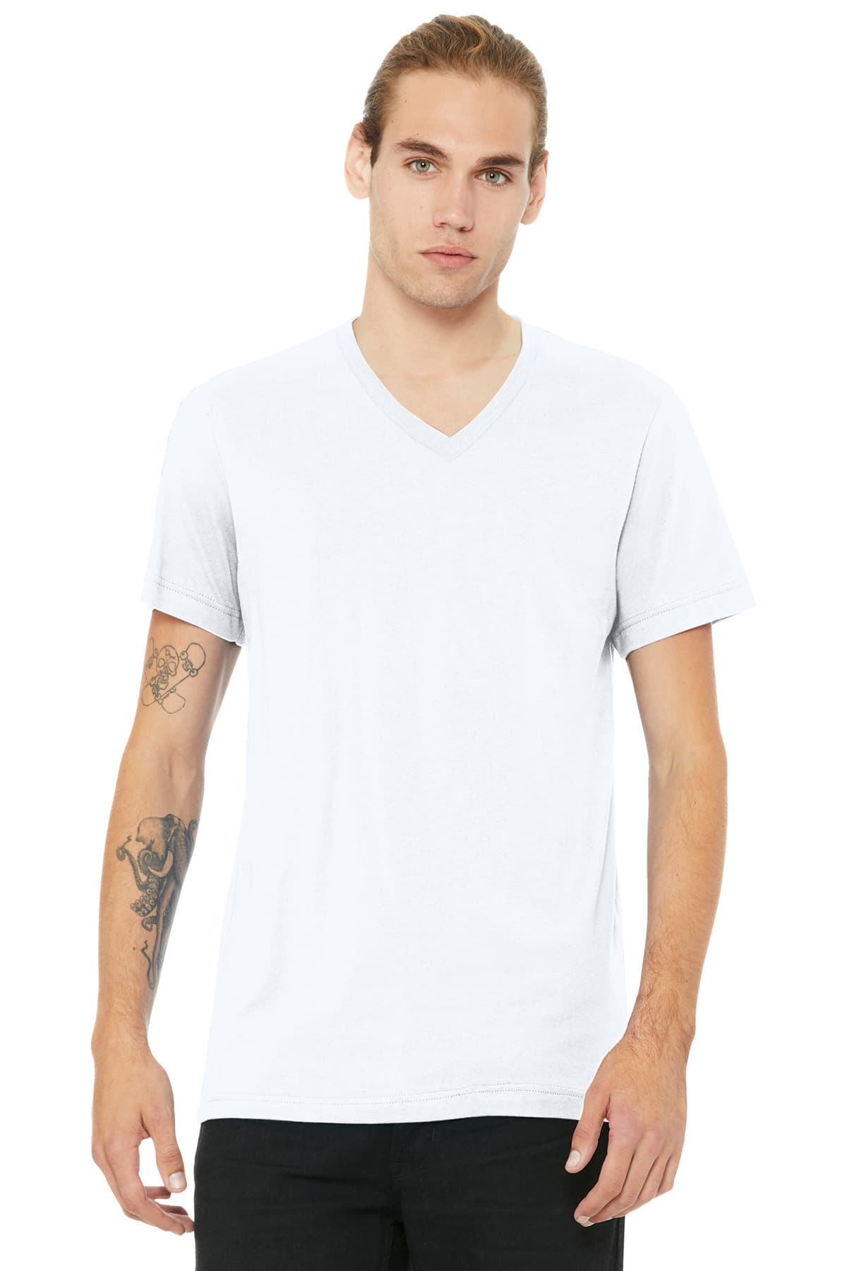 Bella + Canvas BELLA+CANVAS Unisex Heather CVC V-Neck Tee BC3005CVC
