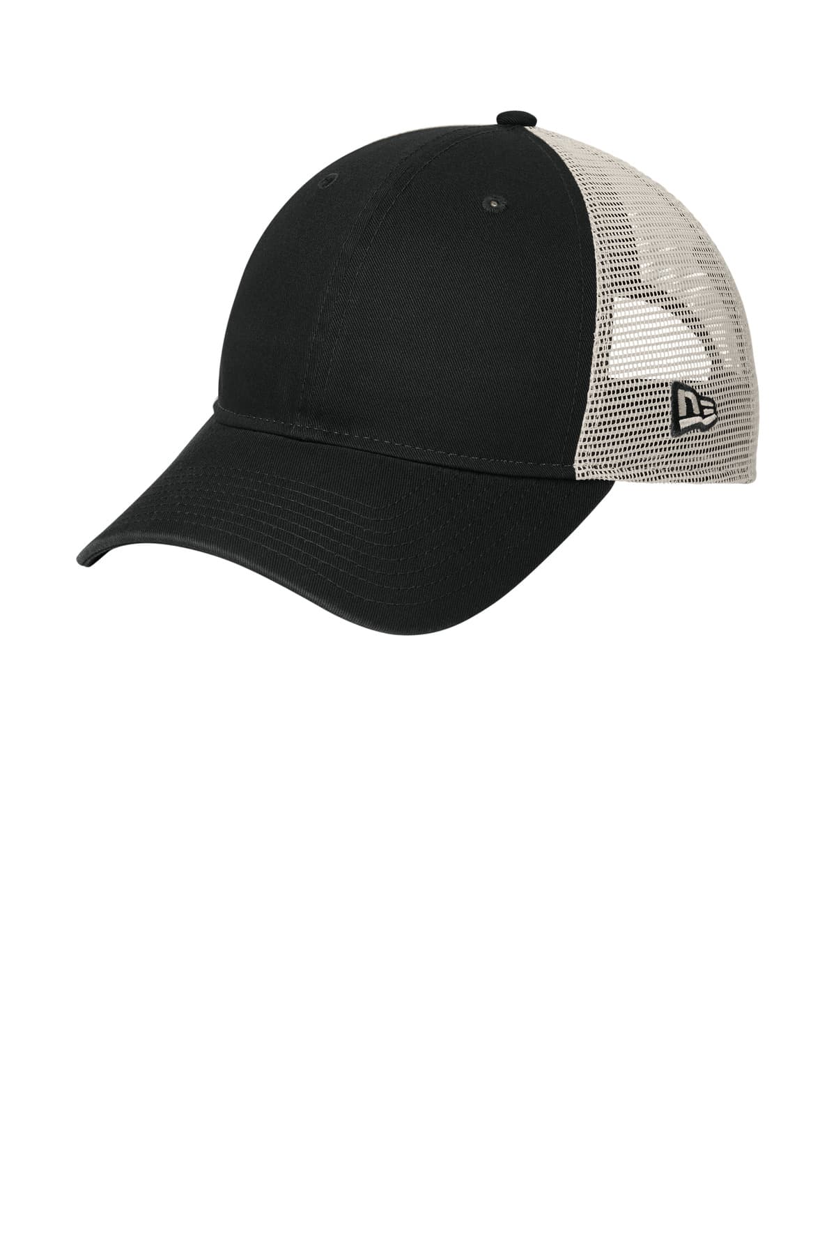 New Era New Era 9TWENTY Unstructured Mesh Snapback Cap NE215 in Black/ Stone