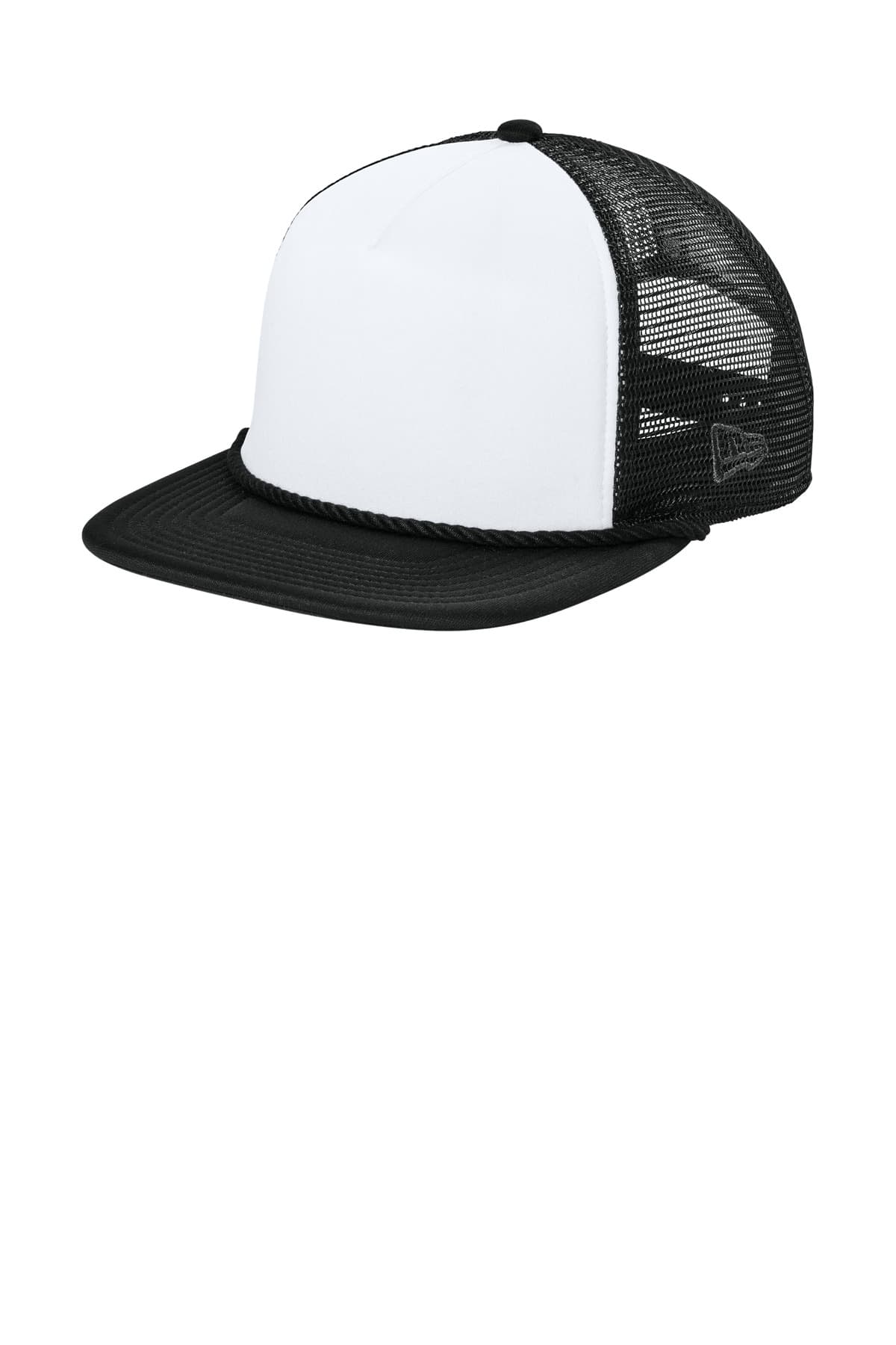 New Era New Era Foam Rope Trucker Cap NE410 in White/ Black/ Black