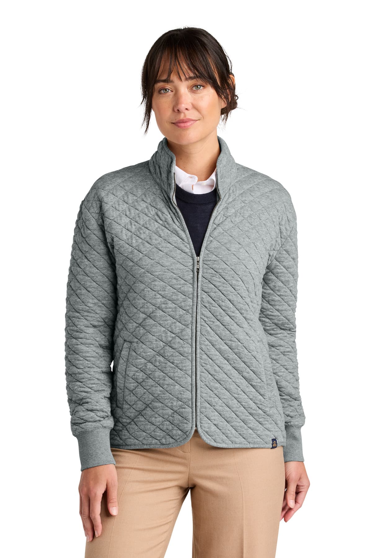 Brooks Brothers Brooks Brothers Women's Diamond Quilt Full-Zip BB18213