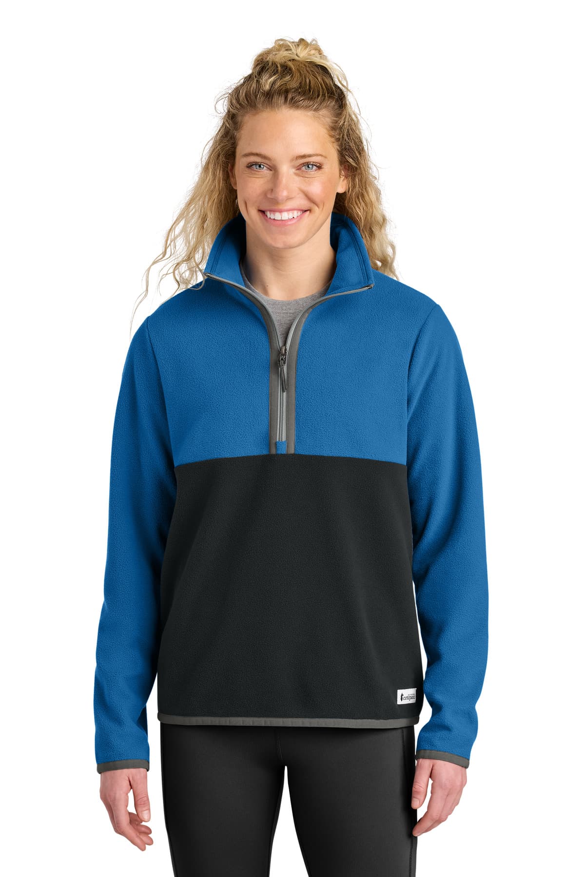 Cotopaxi Cotopaxi Women's Amado 1/2-Zip Fleece COTOW1692 in Atlantic/ Black