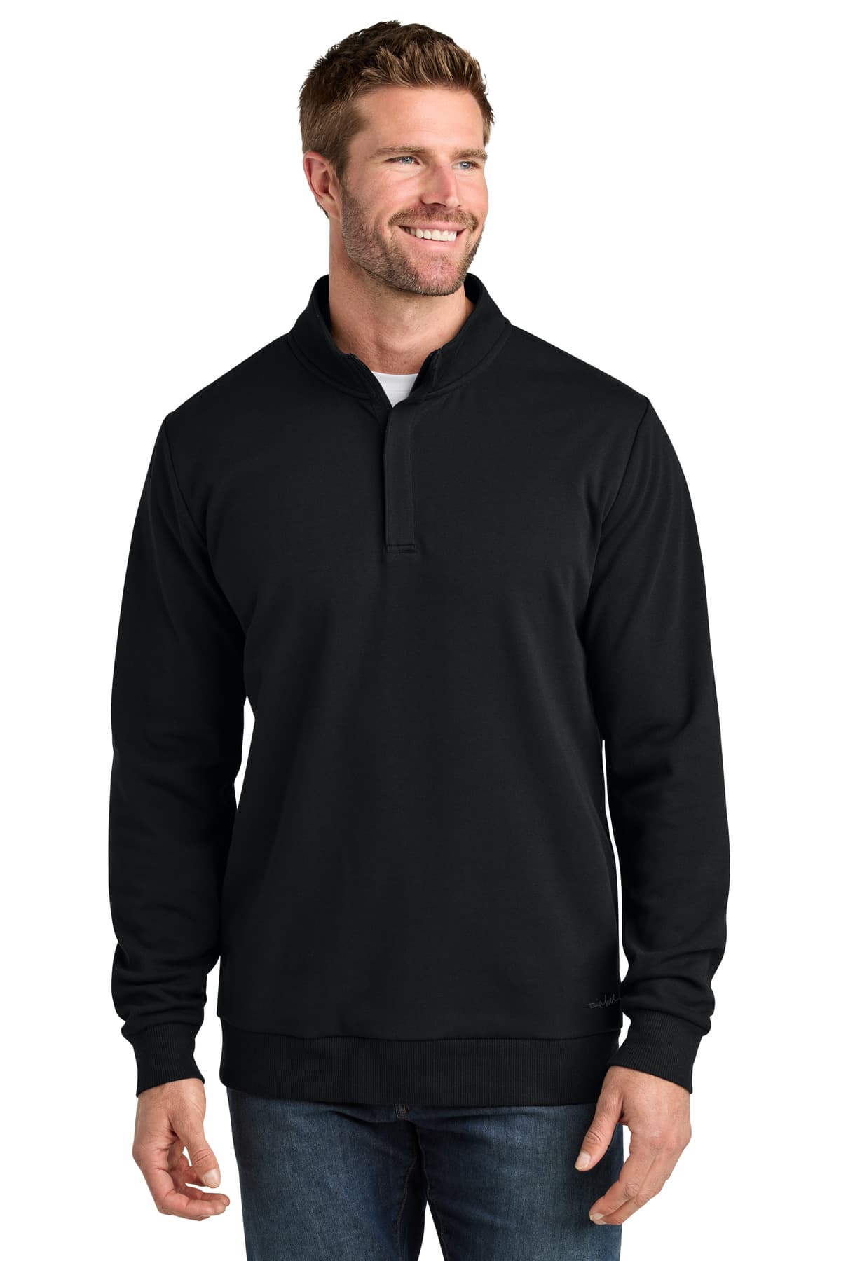 TravisMathew TravisMathew Ocean Villa 1/4-Zip TMA41421 in Black