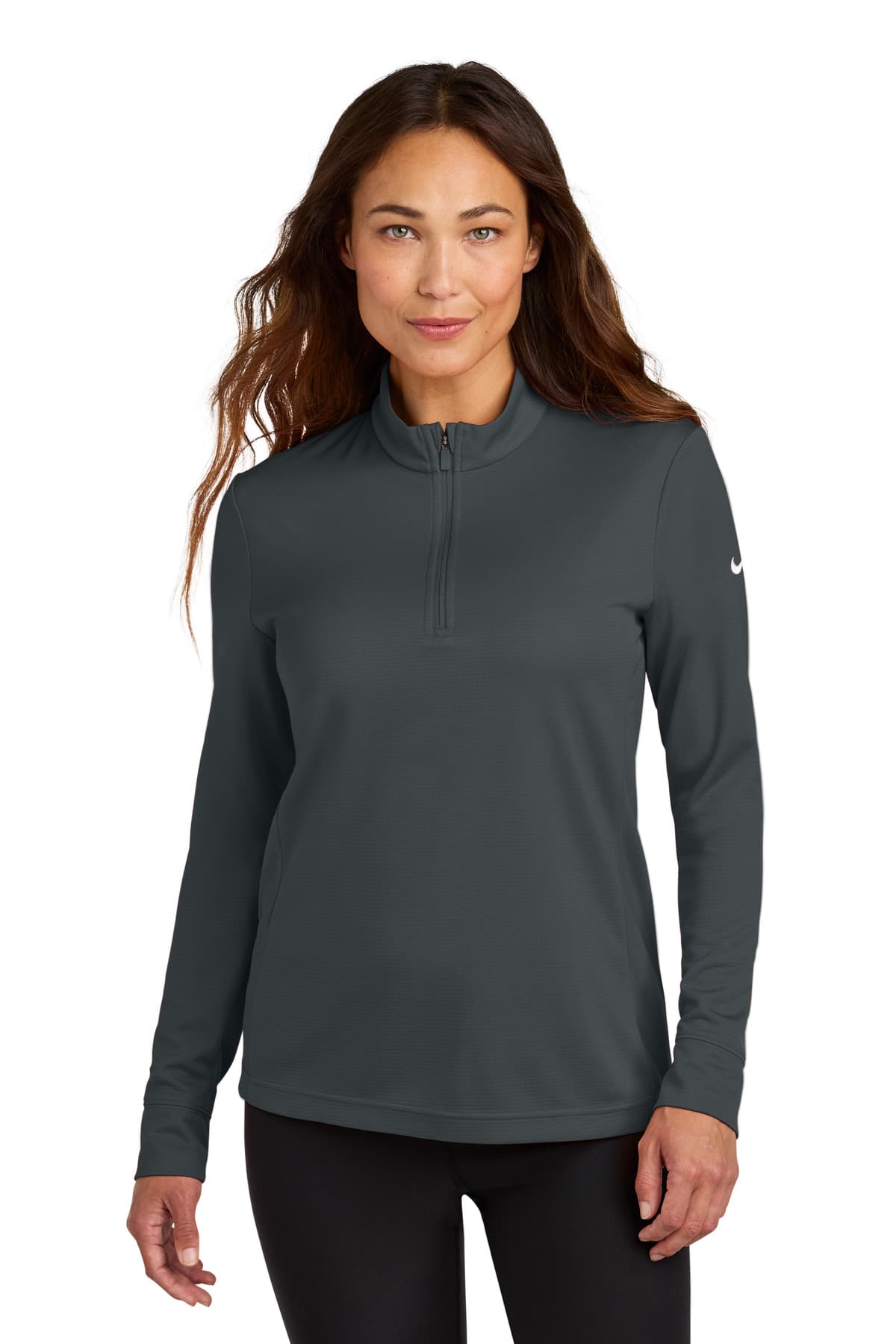 Nike Nike Women's Essential 1/2-Zip Cover-Up NKHM7969 in Anthracite