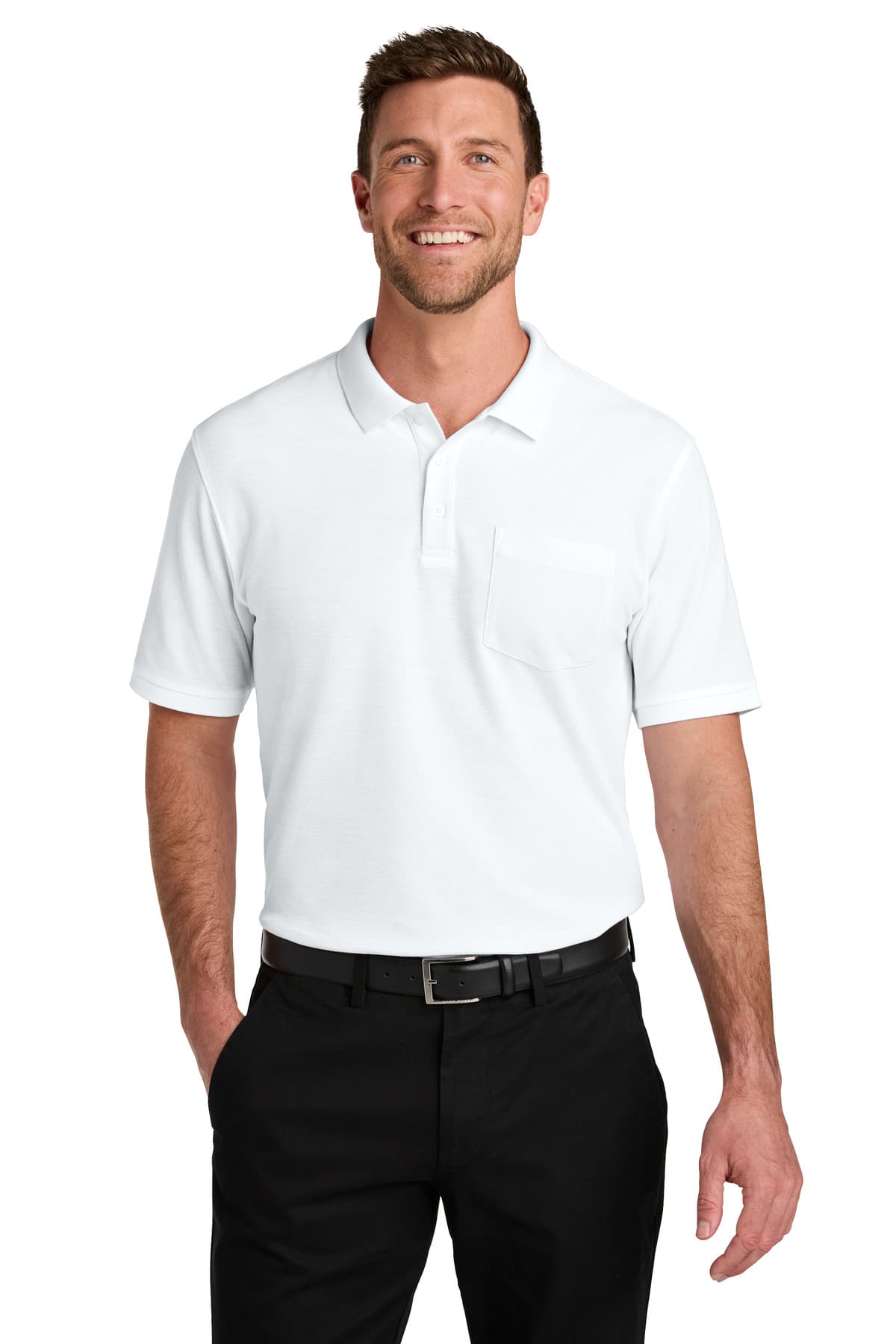 Port Authority Port Authority Wearever Signature Pique Pocket Polo K200P