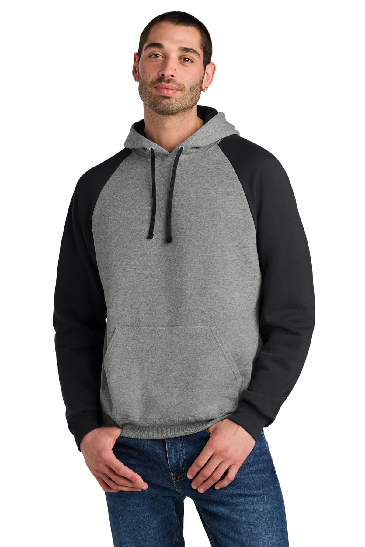 Jerzees Jerzees Unisex NuBlend Colorblock Raglan Hoodie Sweatshirt 96C