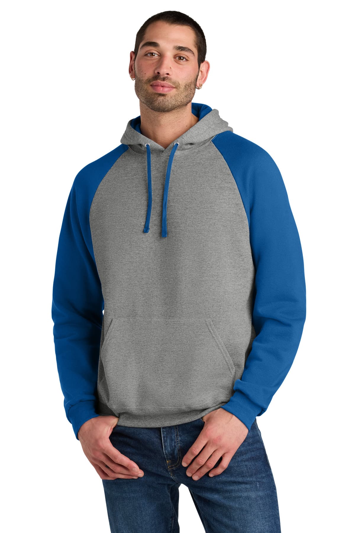 Jerzees Jerzees Unisex NuBlend Colorblock Raglan Hoodie Sweatshirt 96C