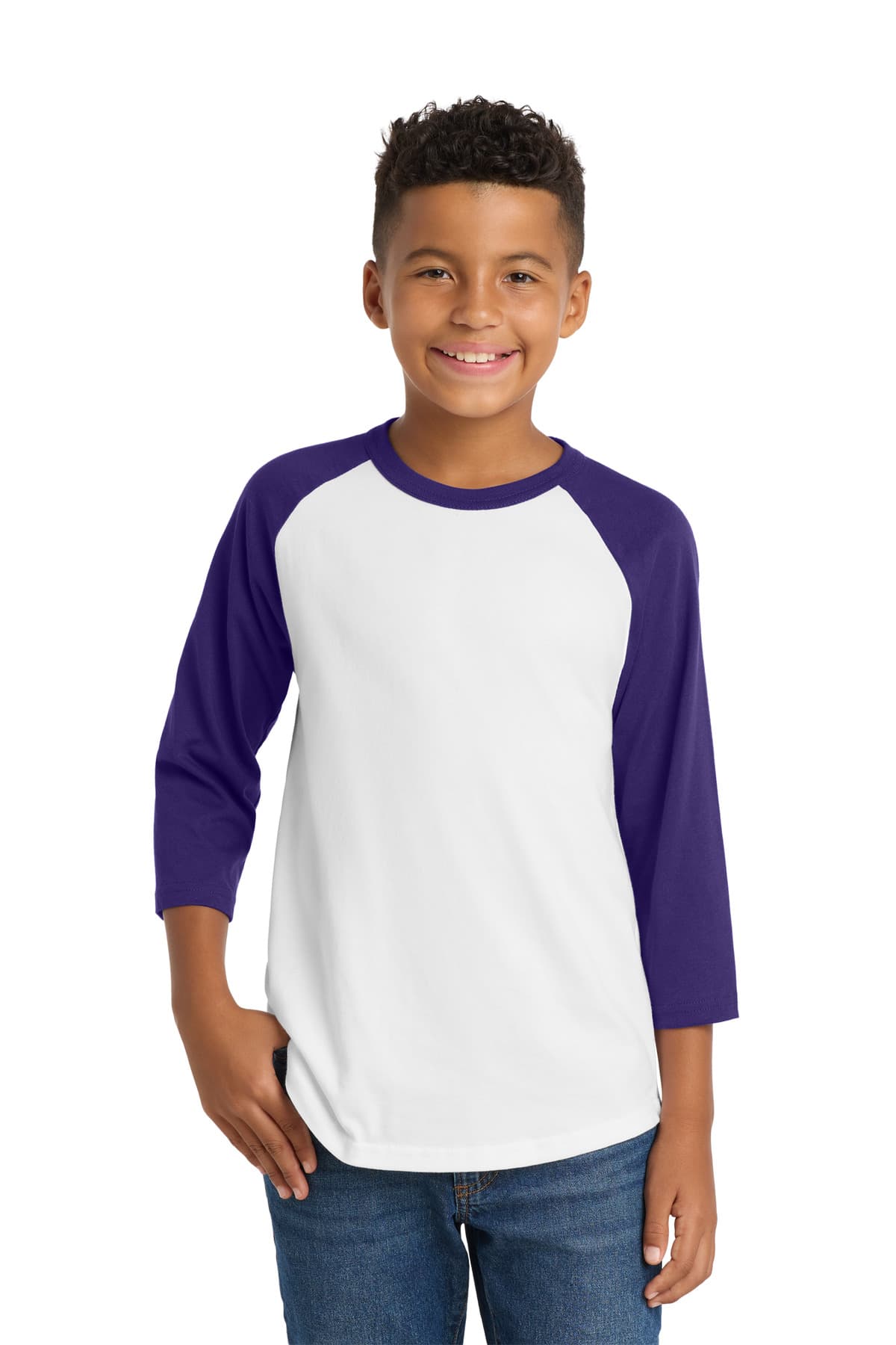 Sport-Tek Sport-Tek Youth Colorblock Raglan Jersey. YT200
