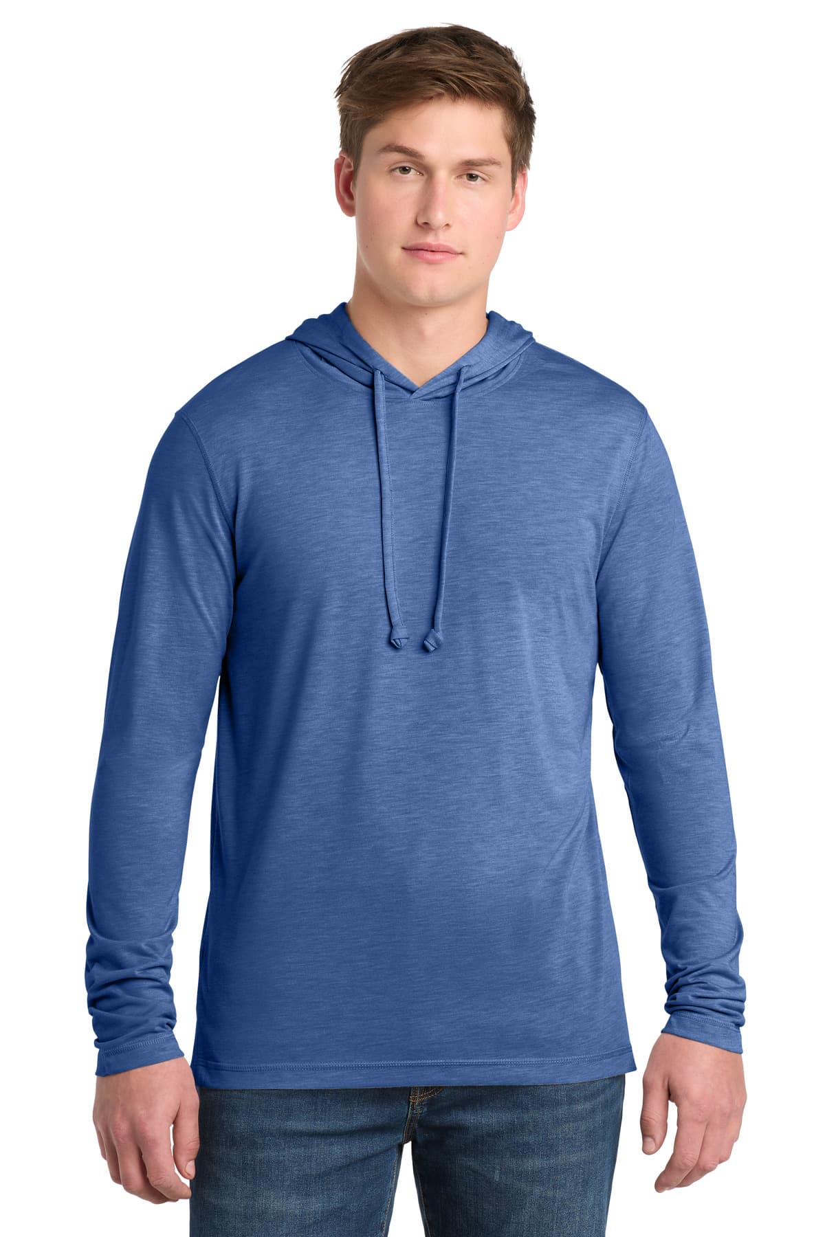 Sport-Tek Sport-Tek PosiCharge Tri-Blend Wicking Long Sleeve Hoodie ST406