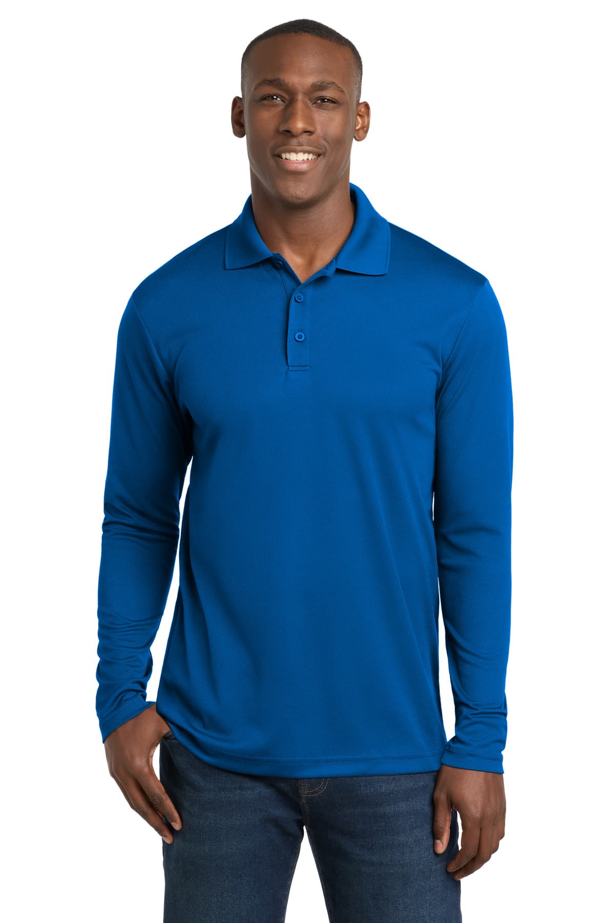 Sport-Tek Sport-Tek PosiCharge RacerMesh Long Sleeve Polo. ST640LS