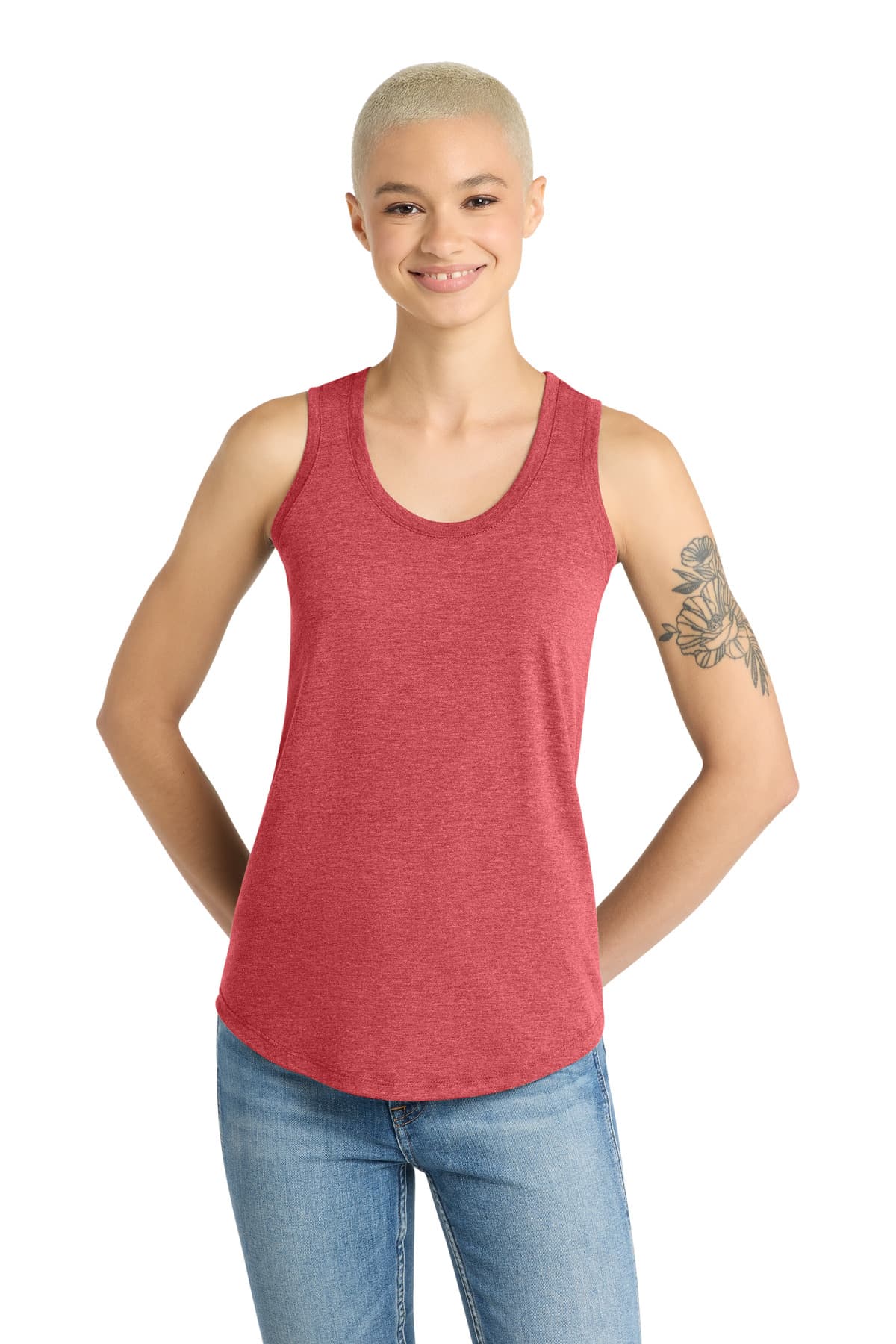 District District Women's Perfect Tri Racerback Tank. DM138L
