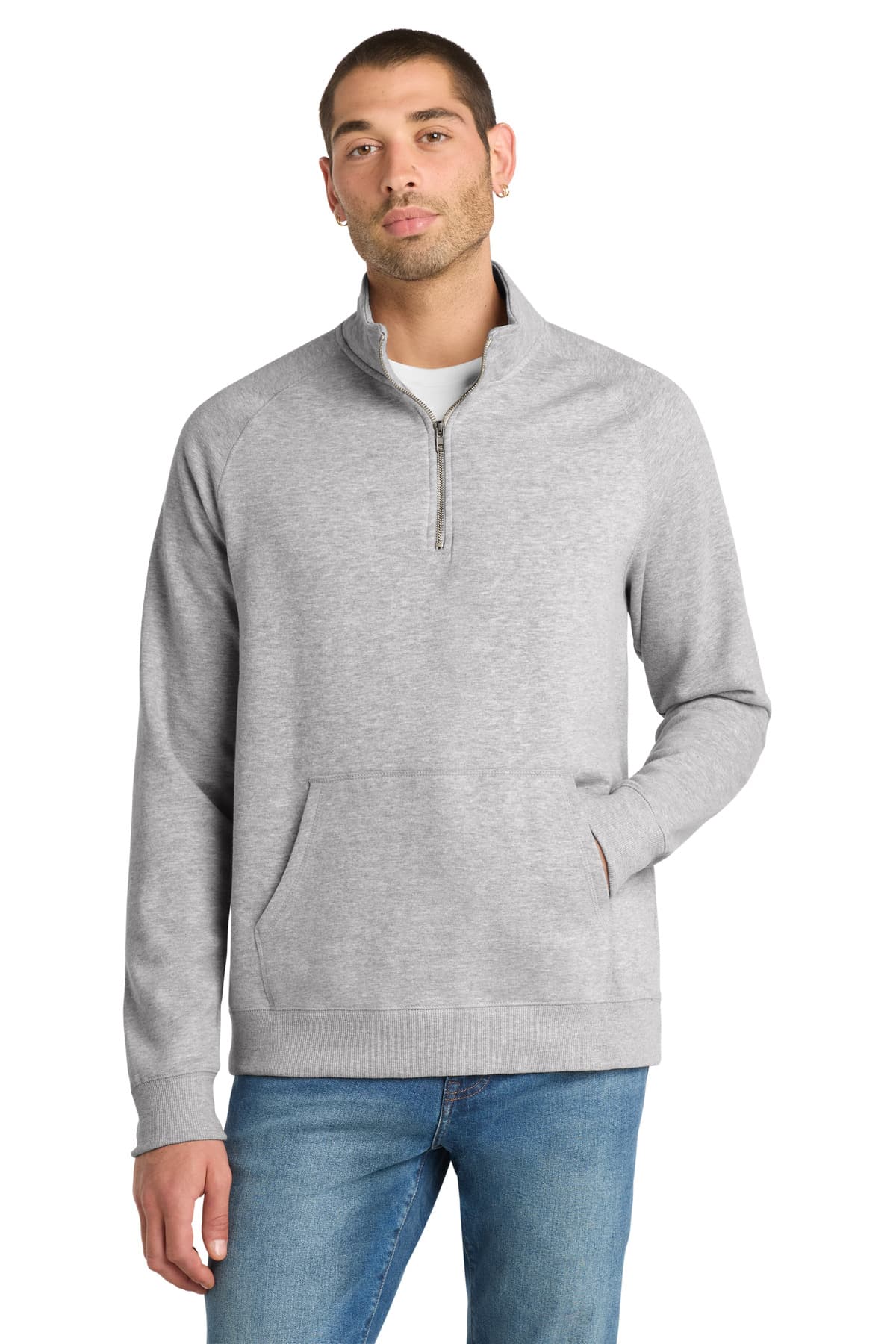 District District Lightweight Fleece 1/4-Zip. DM392