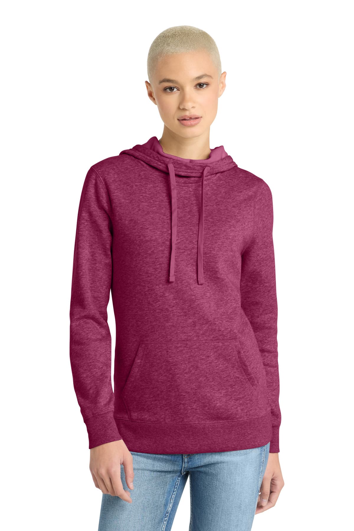 District District Women's Lightweight Fleece Hoodie. DM493