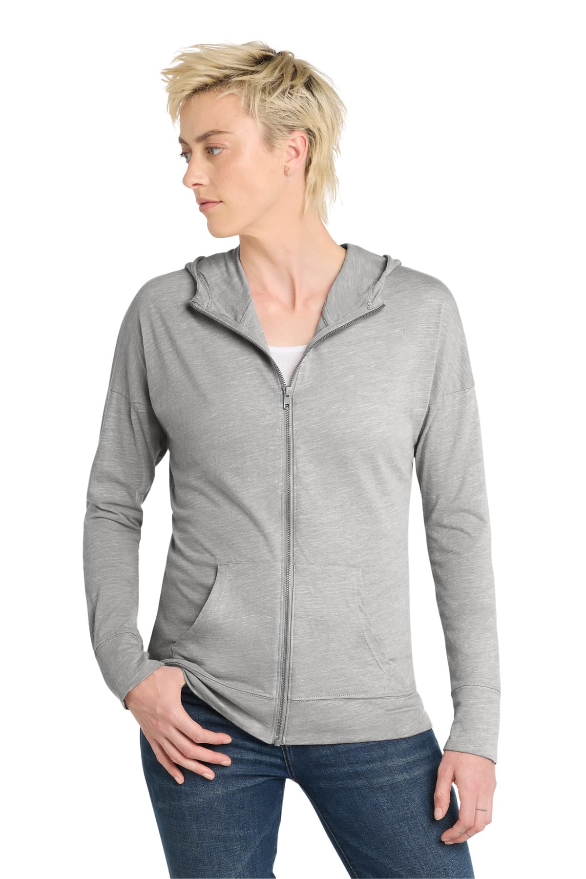 District District Women's Medal Full-Zip Hoodie. DT665