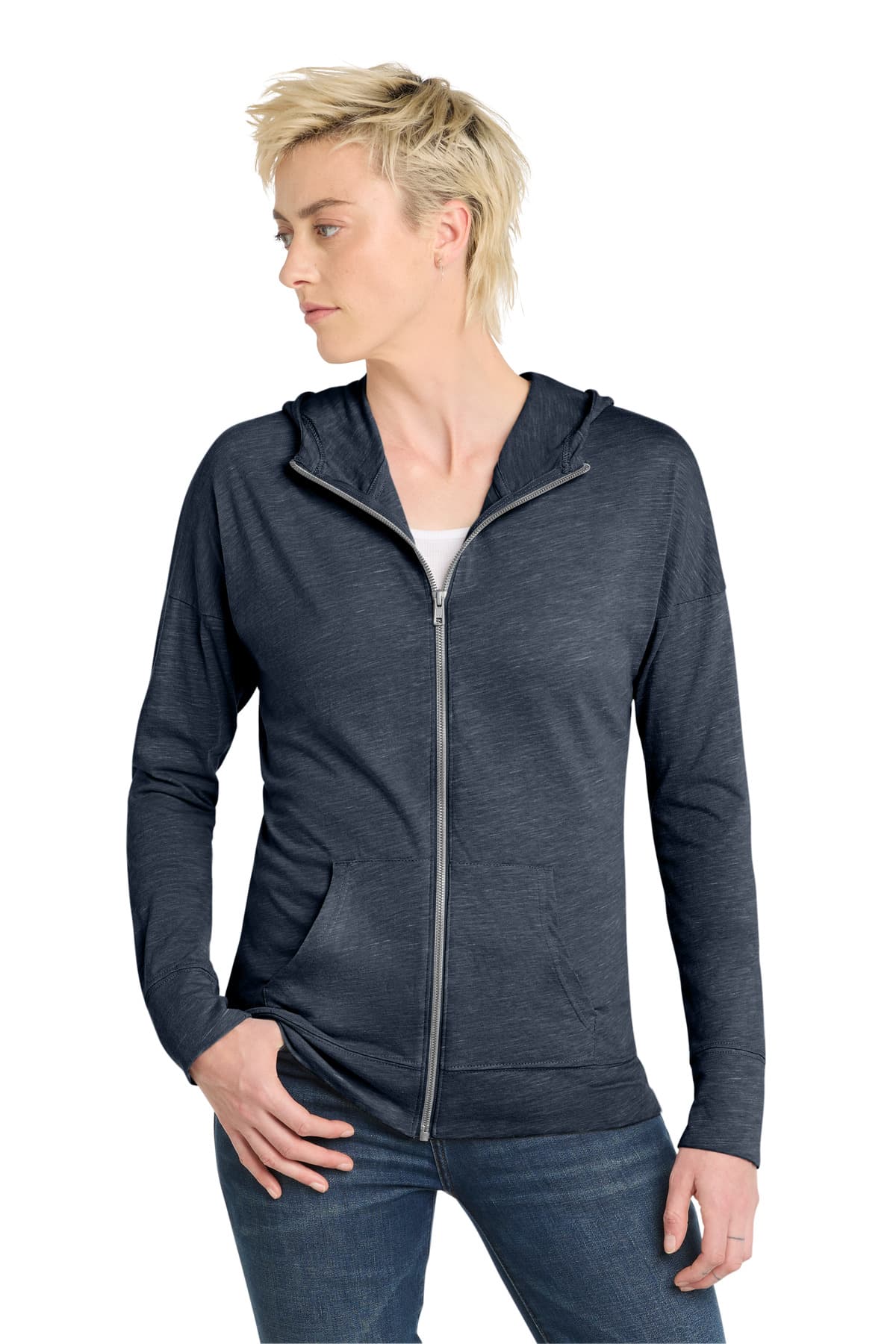 District District Women's Medal Full-Zip Hoodie. DT665